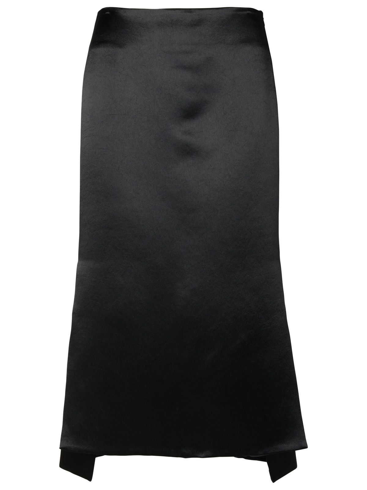 image of Sportmax 'hudson' Black Acetate Skirt, Women's (Size 26)