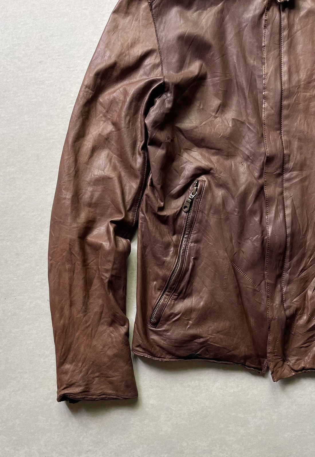 14th Addiction 🔥Vintage Sisii Japan Genuine Leather Racer Jacket LGB Style Size US M / EU 48-50 / 2 - 6 Thumbnail
