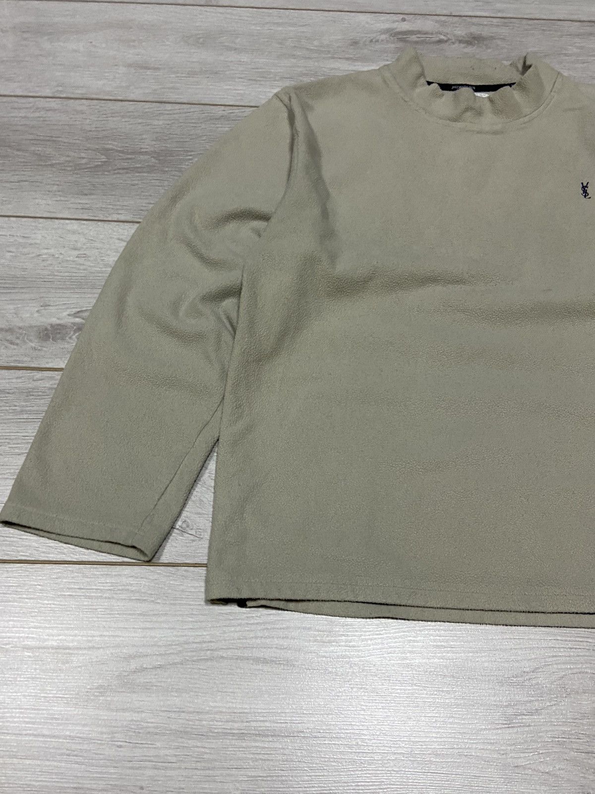 Yves Saint Laurent Yves saint laurent fleece YSL logo sweatshirt turtle neck Size US L / EU 52-54 / 3 - 3 Thumbnail