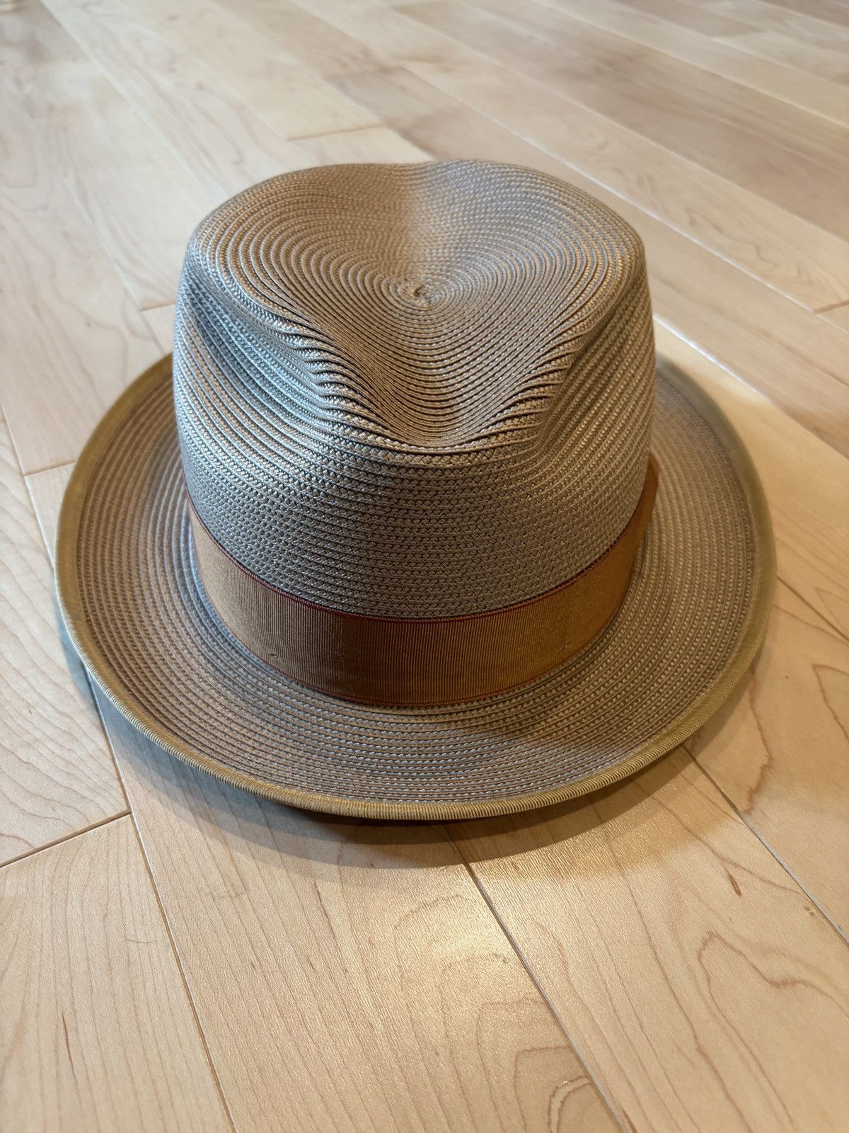 Stetson Stetson Latte Straw Fedora 7-3/4” Size ONE SIZE - 5 Thumbnail