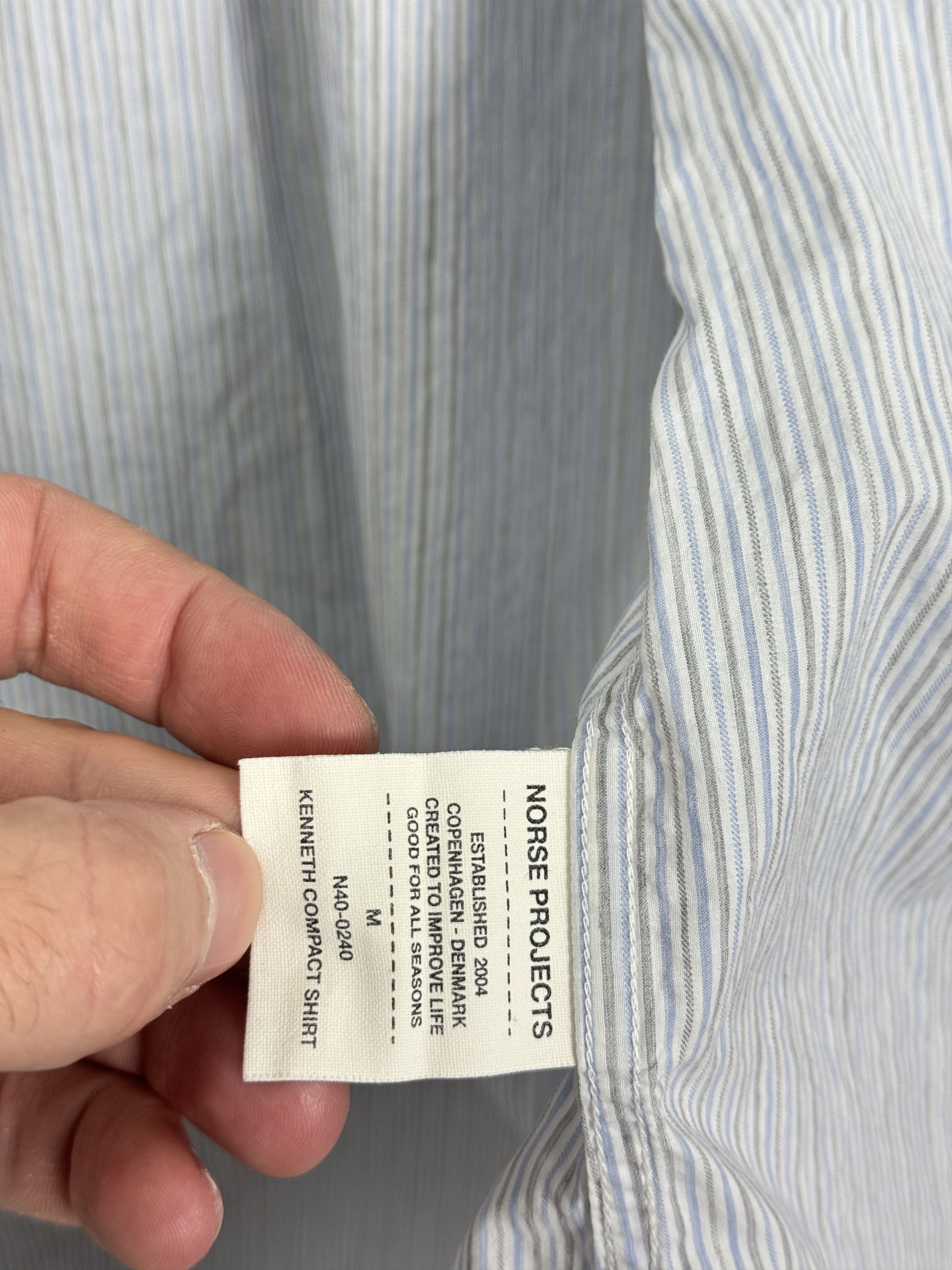 Norse Projects Norse Projects Kenneth Compact Striped Button Ups Shirt Size US M / EU 48-50 / 2 - 7 Thumbnail