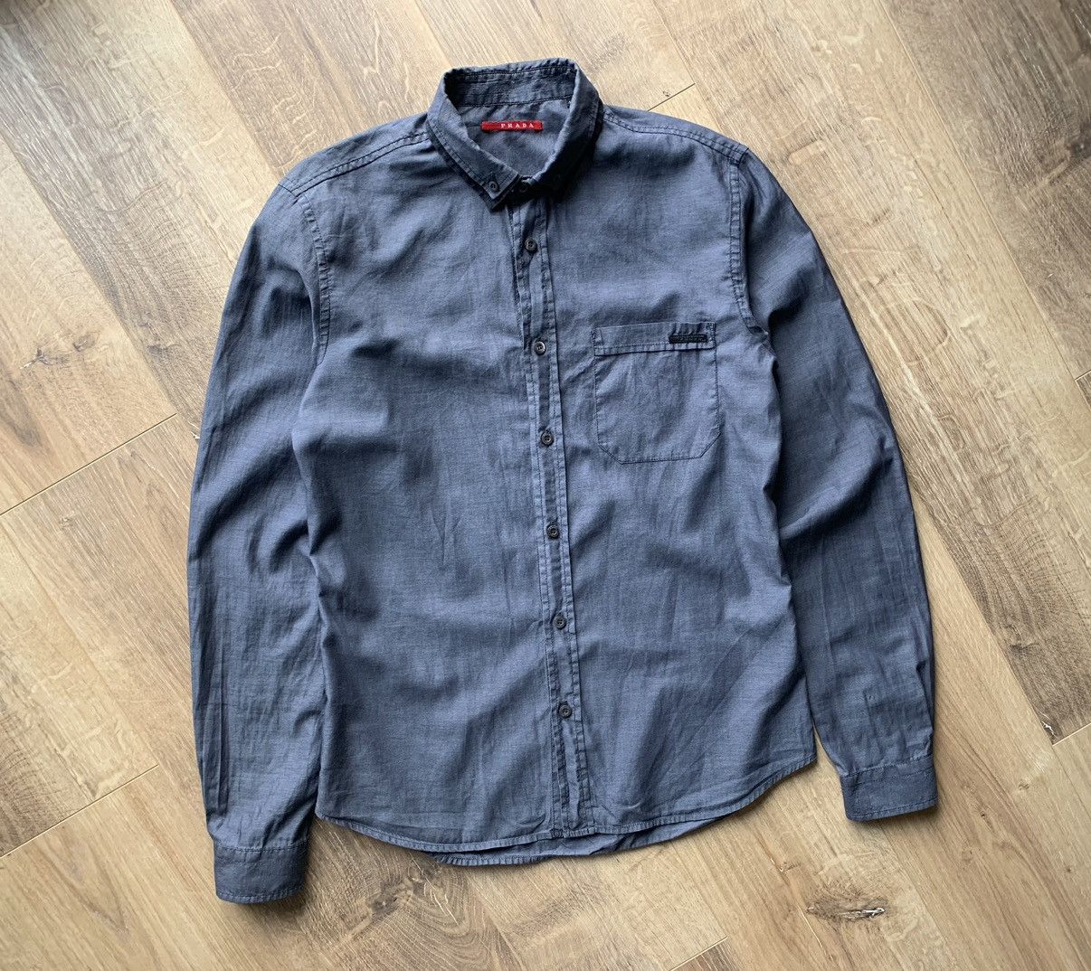 Prada Prada black mini logo shirt Size US S / EU 44-46 / 1 - 2 Thumbnail