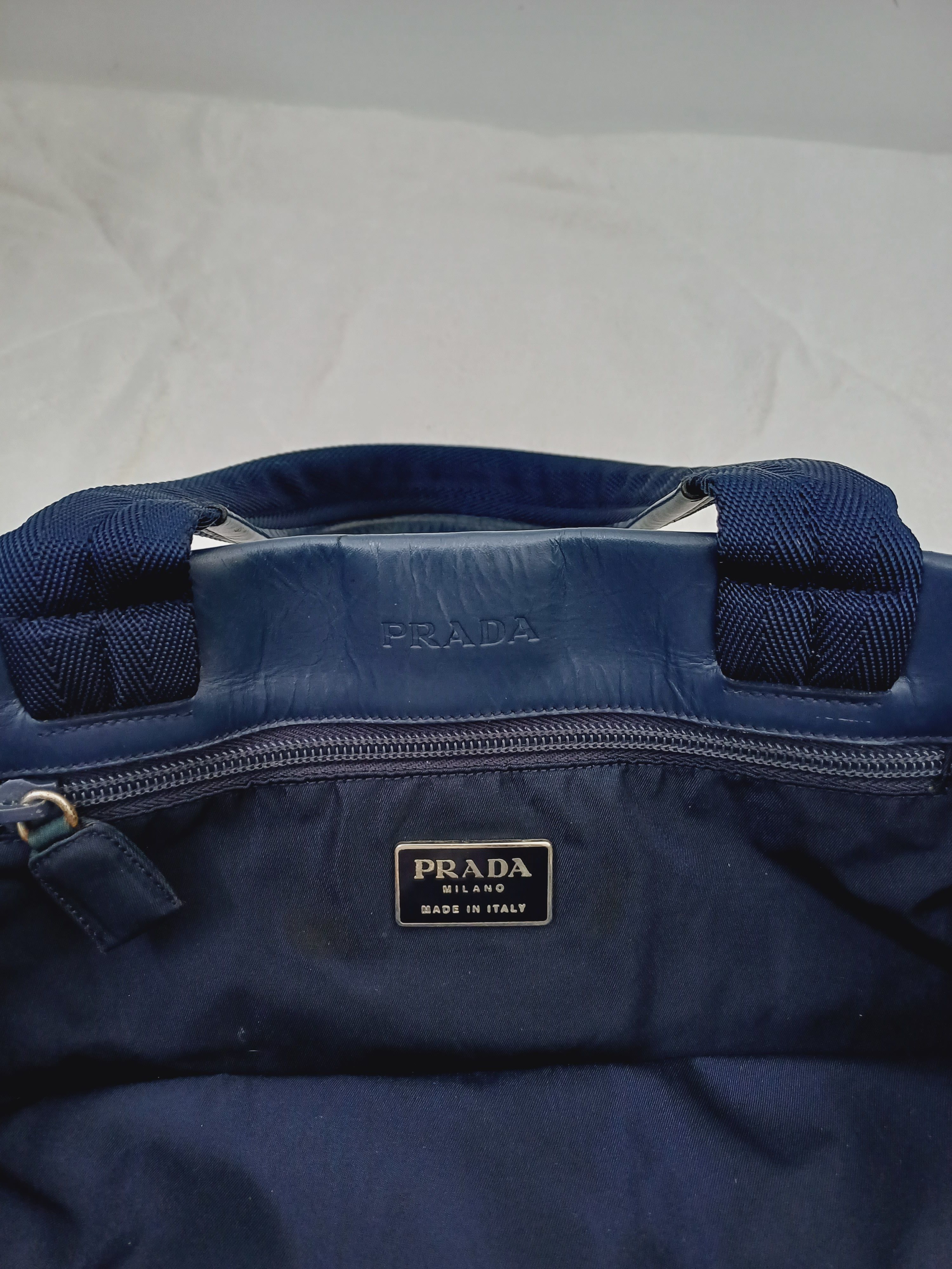 Karl Lagerfeld × Prada Vintage Prada Tote Bag Semi-leather Size ONE SIZE - 10 Thumbnail