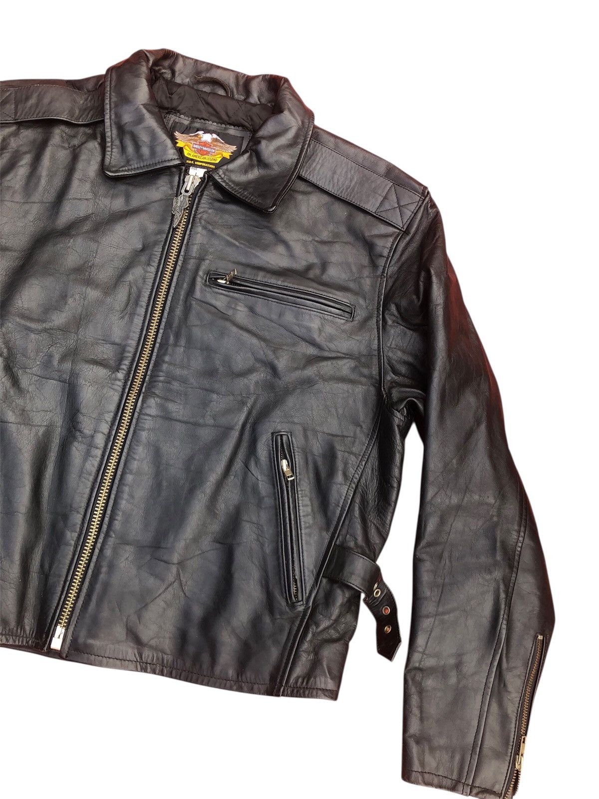 Harley Davidson × Vintage VINTAGE LEATHER JACKET HARLEY-DAVISON Size US L / EU 52-54 / 3 - 11 Thumbnail