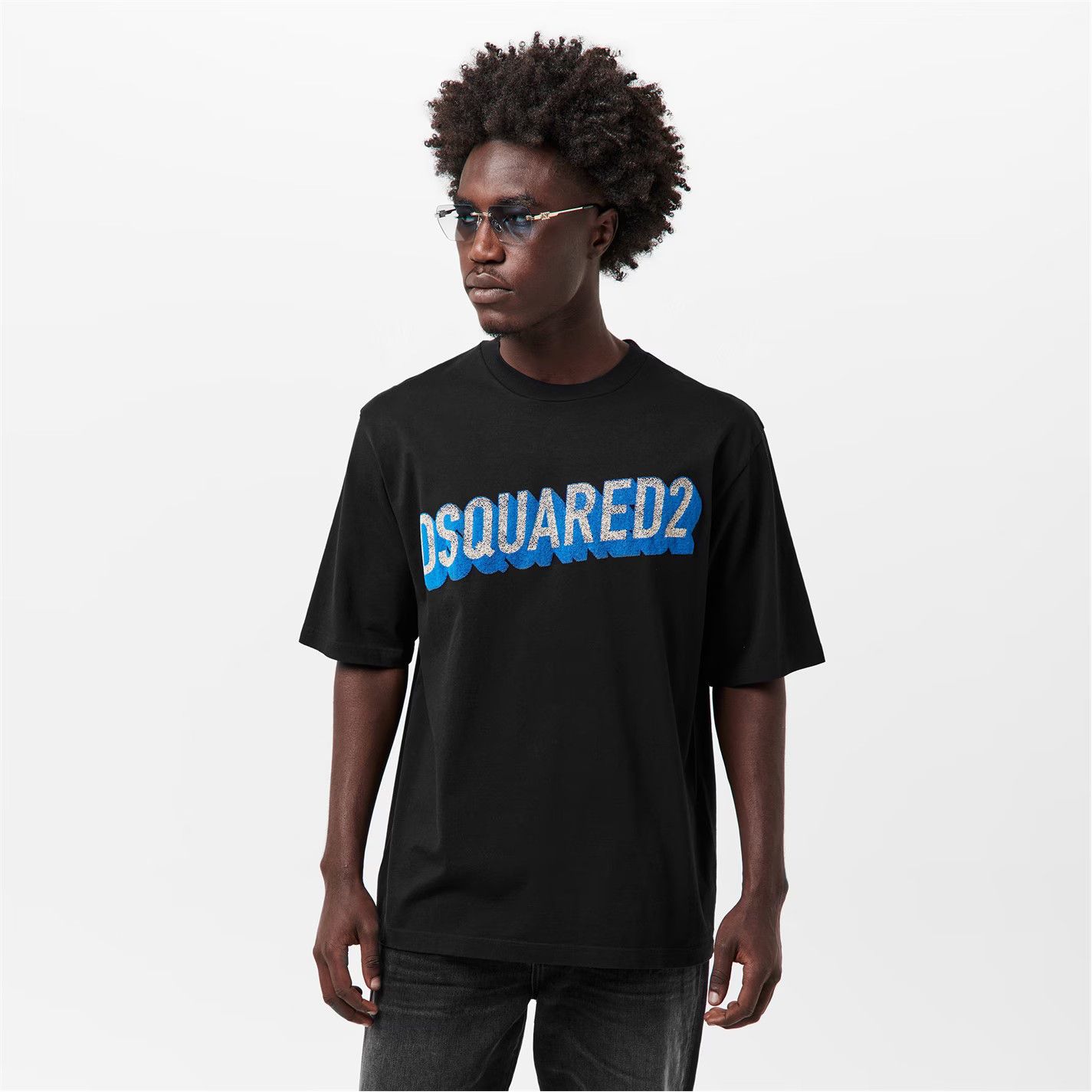 Dsquared2 o1g2r1mq0426 Cotton T-Shirt in Black Size US XXL / EU 58 / 5 - 3 Thumbnail