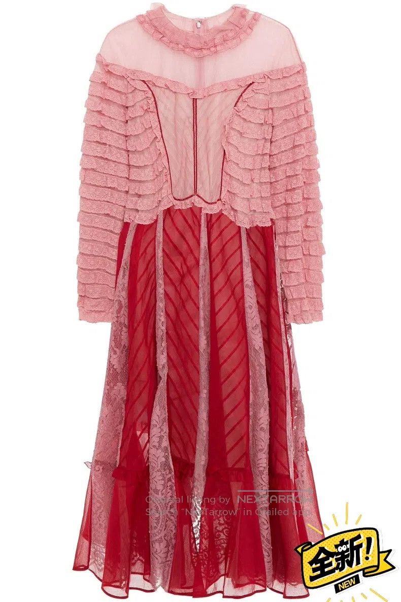 Valentino Valentino Lace patchwork dress Size M / US 6-8 / IT 42-44 - 2 Thumbnail