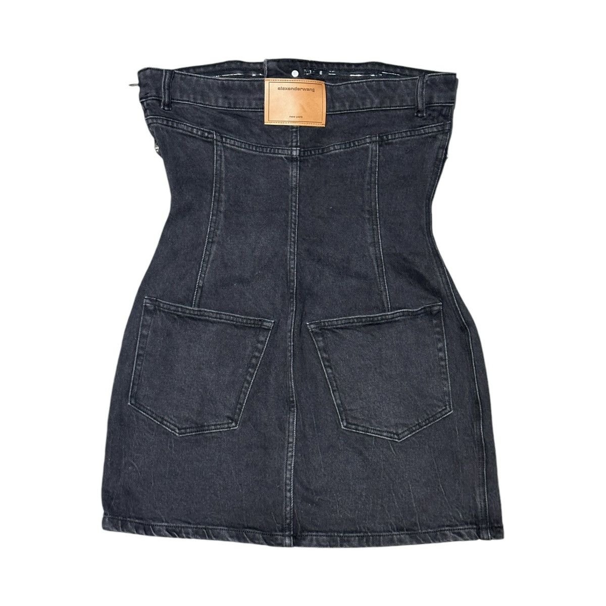 Alexander Wang × T by Alexander Wang Denim bodycon minidress Size S / US 4 / IT 40 - 6 Thumbnail