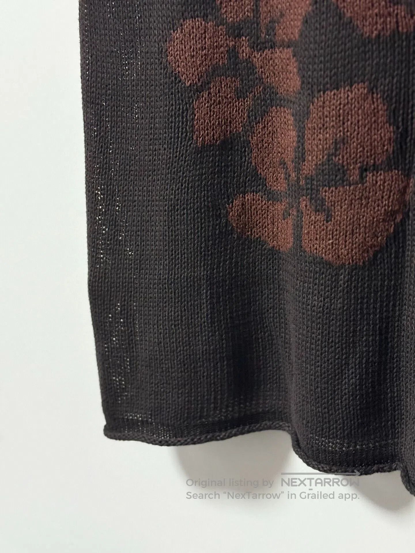 Yohji Yamamoto Yohji Yamamoto Floral Knit Sweater. Size US L / EU 52-54 / 3 - 8 Thumbnail
