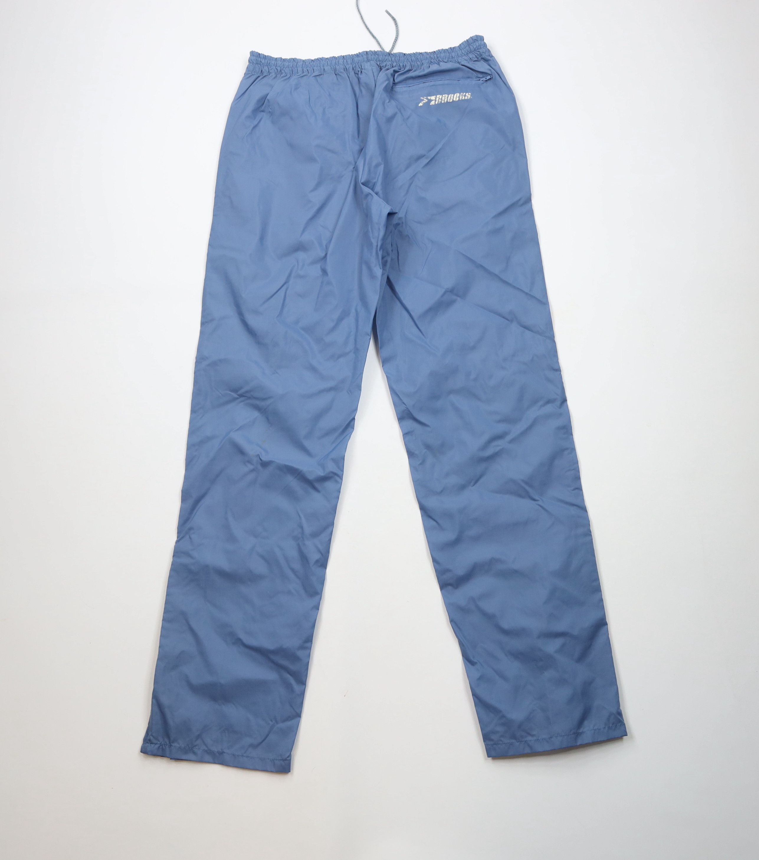 Brooks × Vintage Vintage 80s 90s Brooks Running Wide Leg Windbreaker Pants Size US 32 / EU 48 - 11 Thumbnail