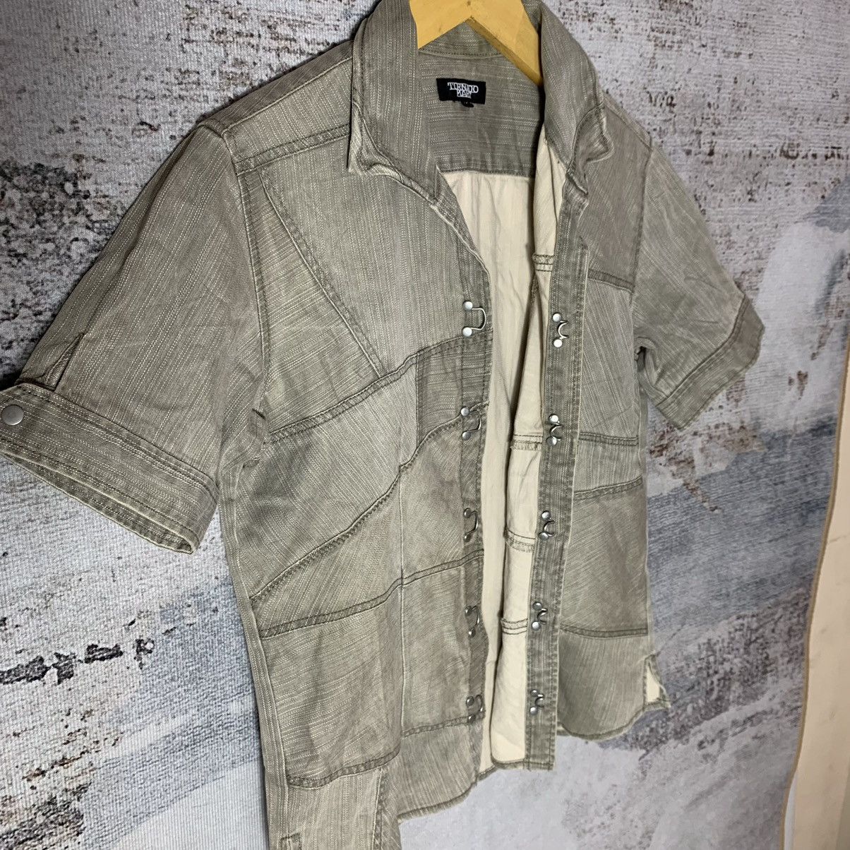 If Six Was Nine × Japanese Brand × Tornado Mart 💥BINDING OFFER💥2000s Tornado Mart Patchwork Shirt Size US M / EU 48-50 / 2 - 3 Thumbnail