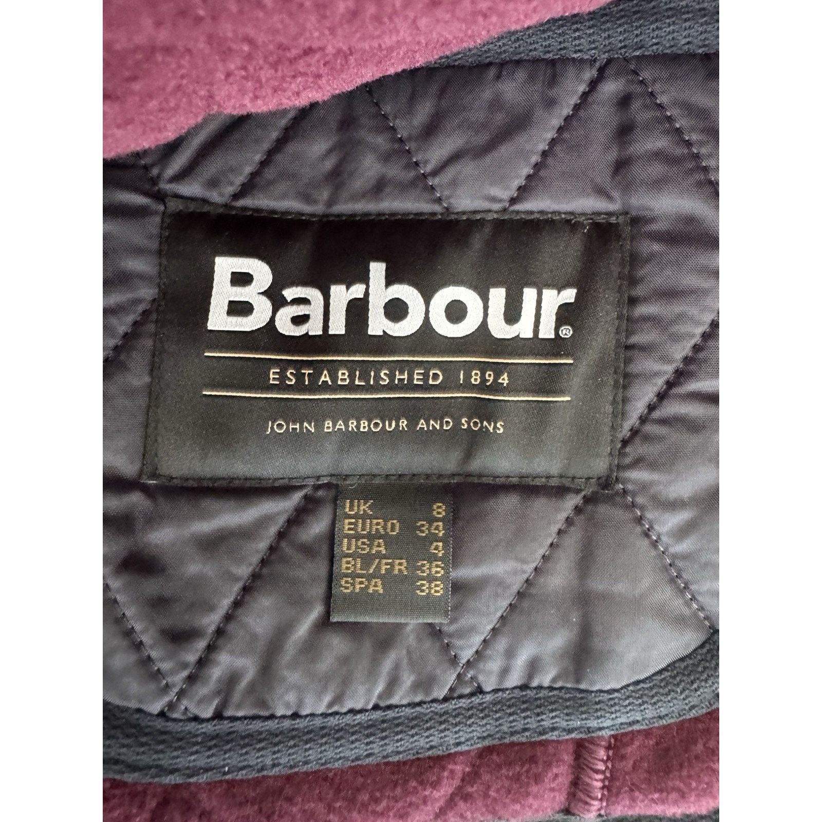 Barbour BARBOUR Fleece Betty Liner LLI0003NY91 Us 4 Navy NWT! Size S / US 4 / IT 40 - 3 Thumbnail