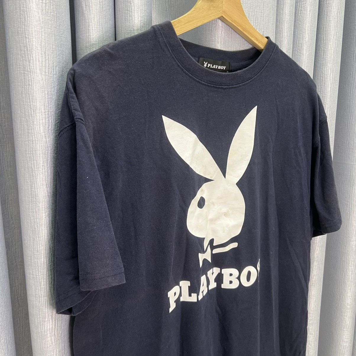 Playboy Faded Vintage Playboy Big Logo Tshirt Baggy Tee Size US L / EU 52-54 / 3 - 1 Thumbnail