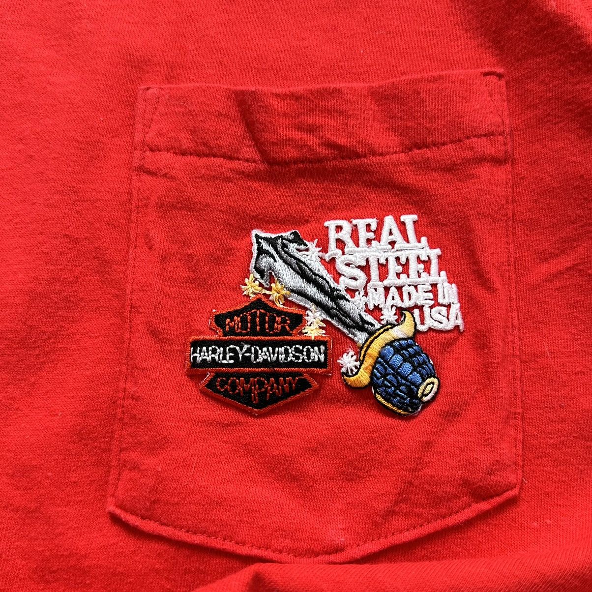 Harley Davidson × Vintage 80-90s Harley Davidson Vintage T Shirt Single Stitch Size US S / EU 44-46 / 1 - 7 Thumbnail