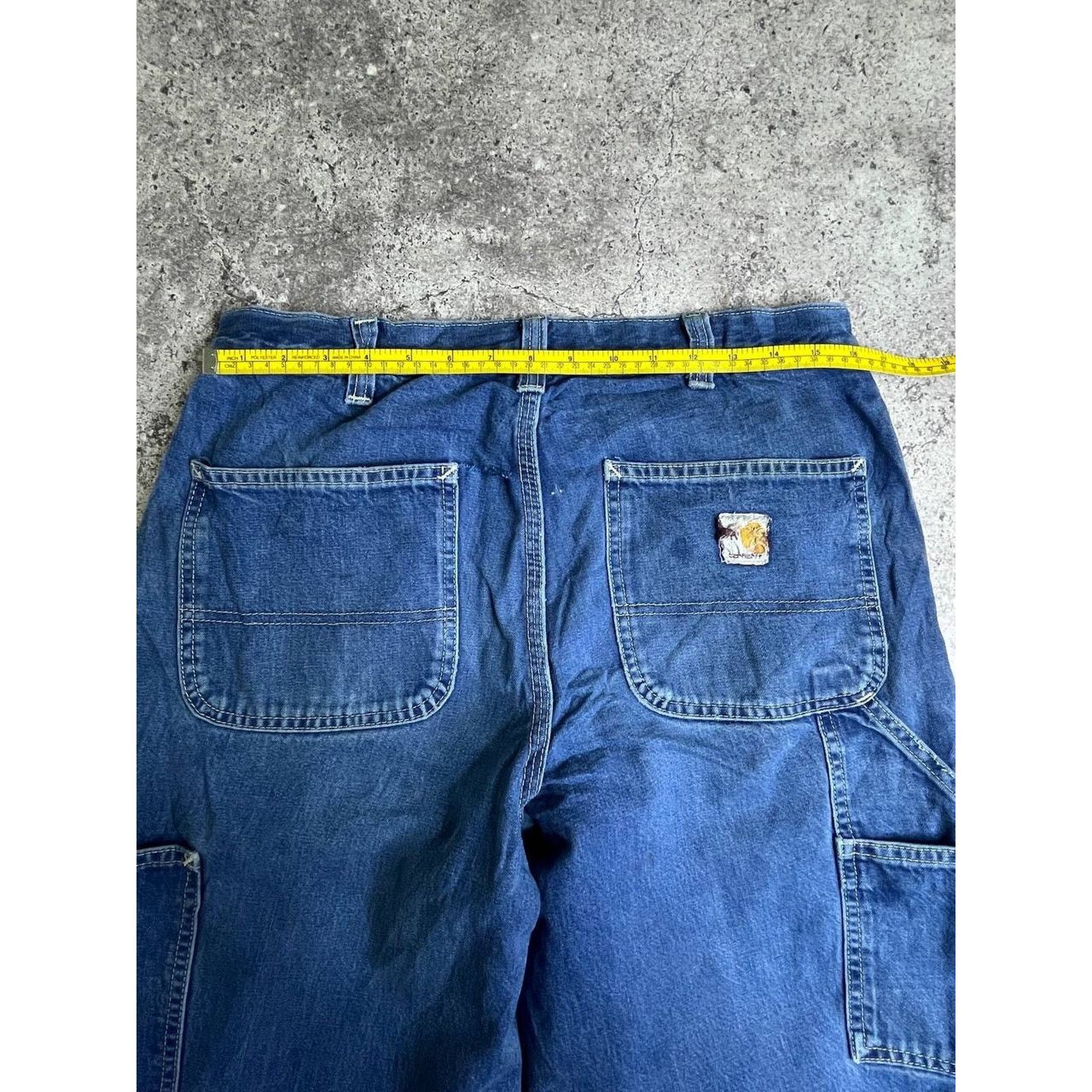 Carhartt Vintage Carhartt Denim Carpenter Pants Washed Distressed Size US 32 / EU 48 - 11 Thumbnail