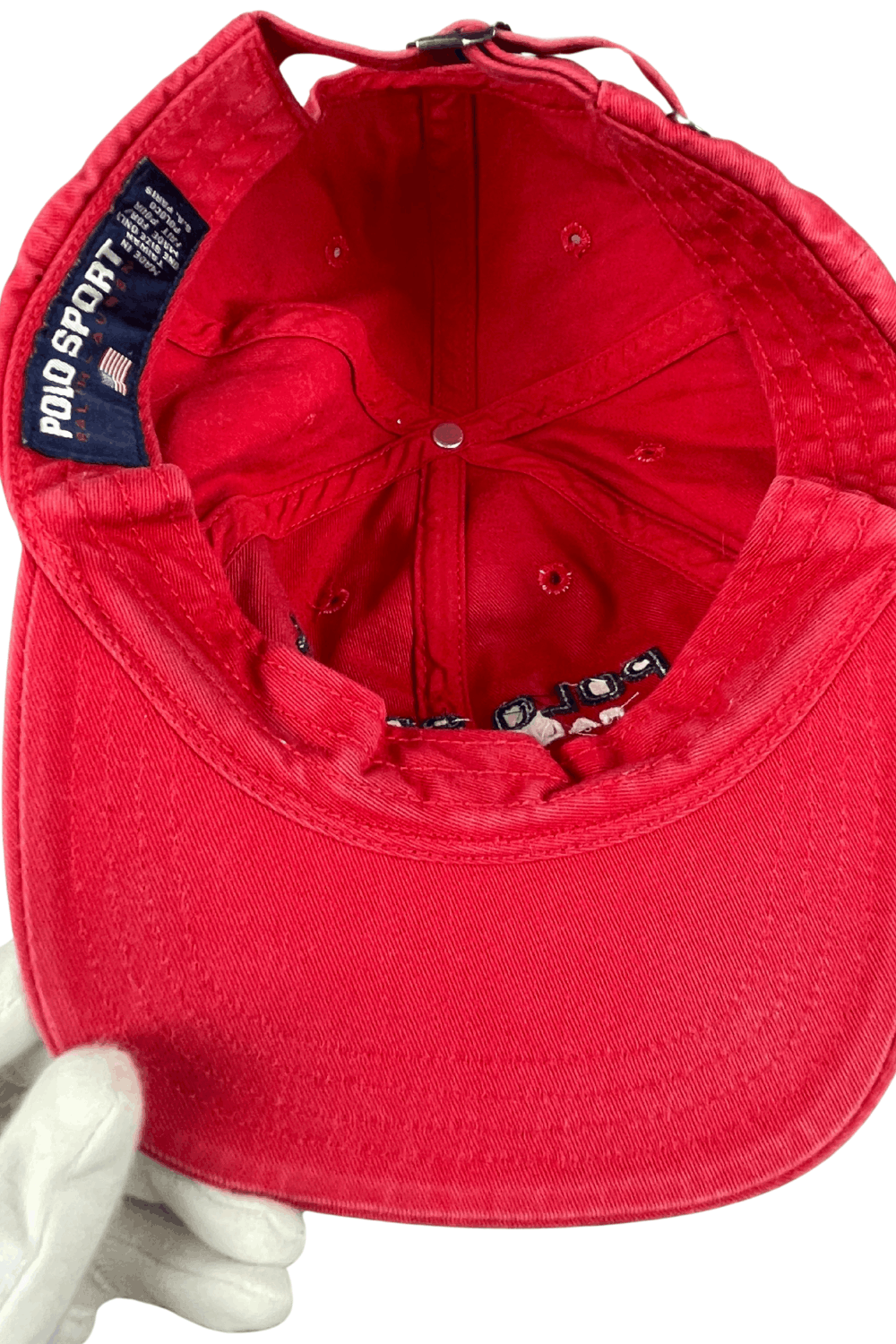 Polo Ralph Lauren 1996 Polo Sport US-Flag Chino Cap | OG Taiwan Production Size ONE SIZE - 5 Thumbnail