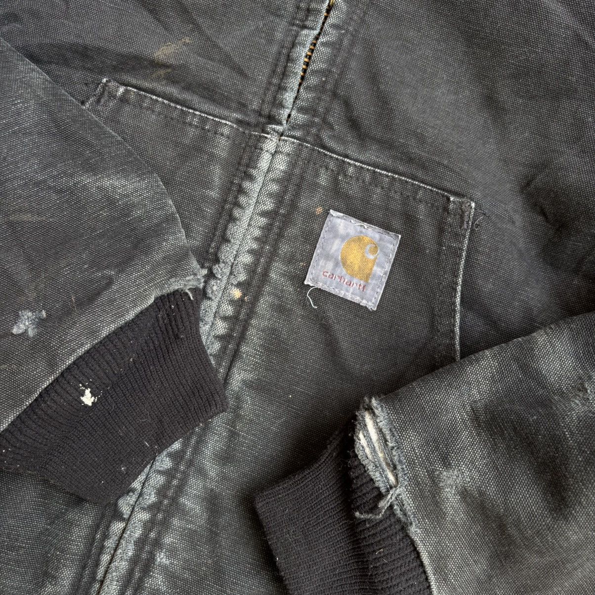 Carhartt × Vintage Vintage Carhartt Faded Black Active Jacket J04 BLK Size US M / EU 48-50 / 2 - 9 Thumbnail