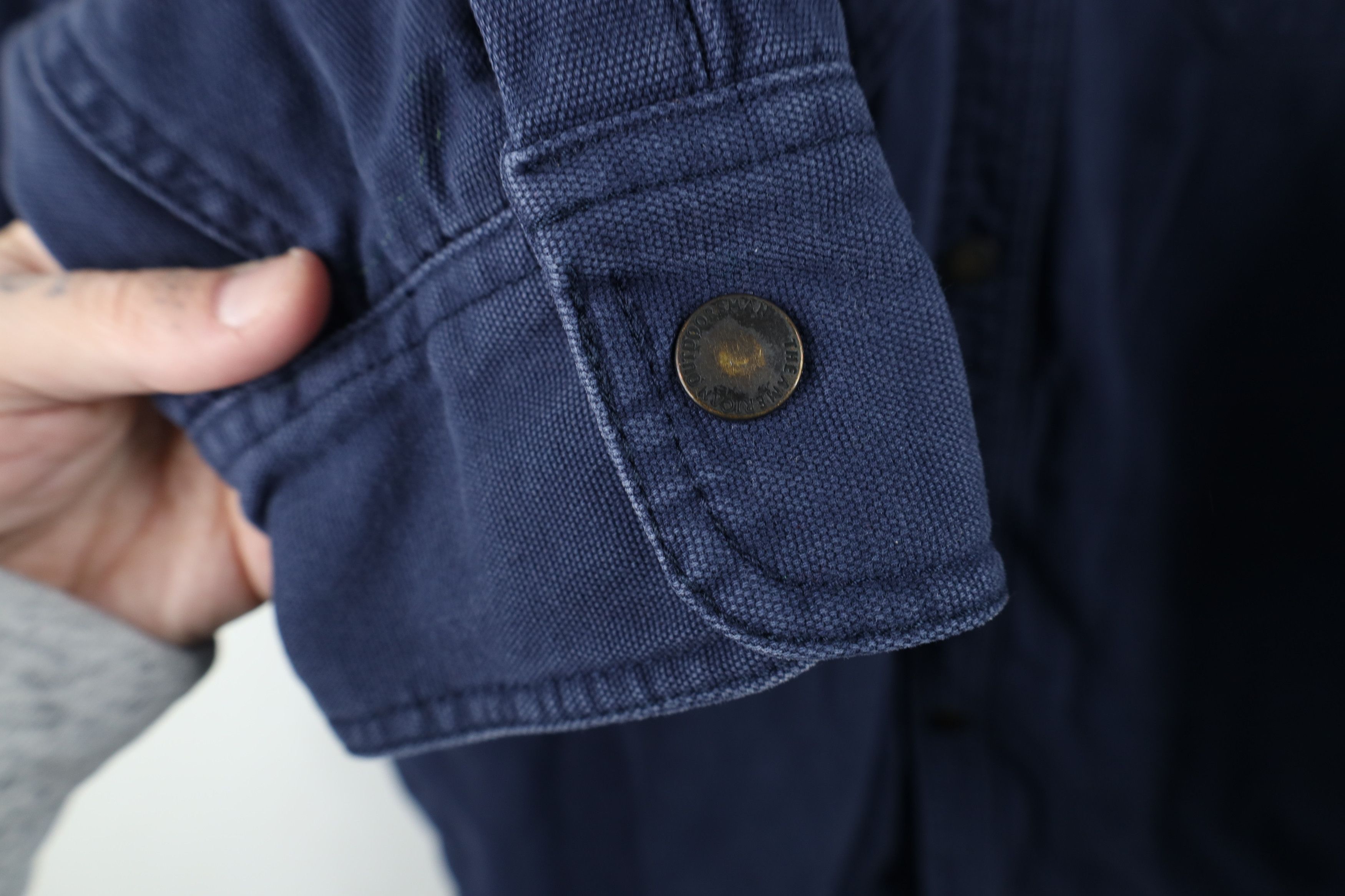 Vintage Vintage Y2K Streetwear Lined Canvas Shirt Jacket Jac shirt Size US L / EU 52-54 / 3 - 5 Thumbnail