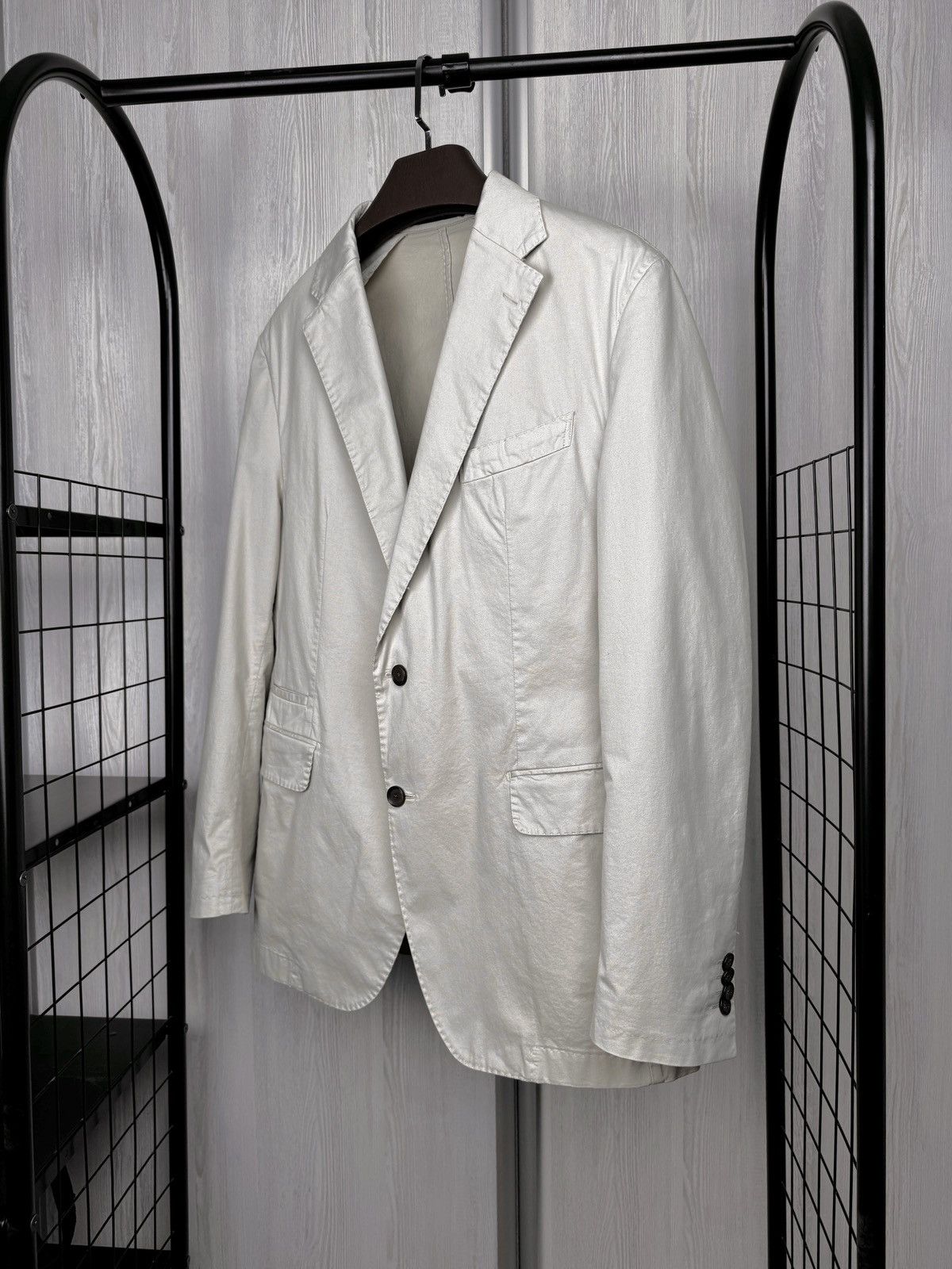 Other Windsor Solaro Silvino Beige Oragnic Cotton Suit 44R (EU 54) Size 44R - 21 Thumbnail