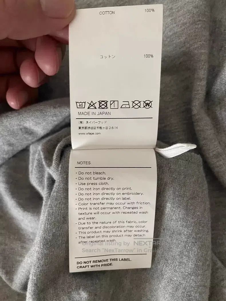 Wtaps Wtaps Long-sleeve Cotton T-shirt, Light Gray Size US M / EU 48-50 / 2 - 6 Thumbnail