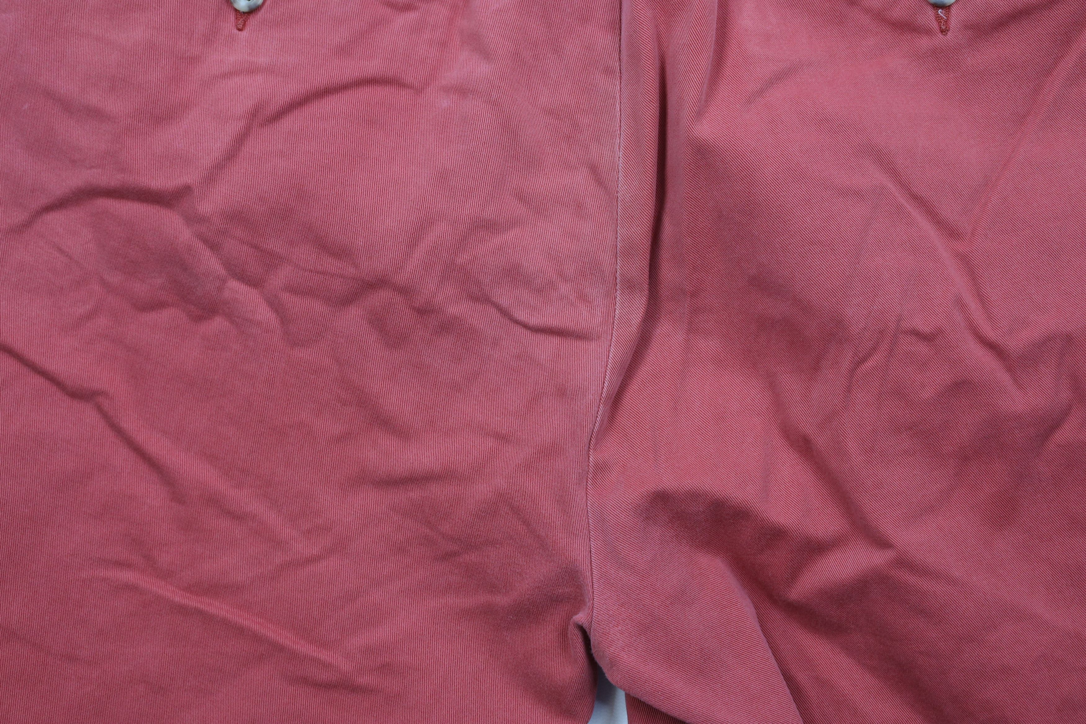 Ralph Lauren Vintage 90s Ralph Lauren Above Knee Chino Golf Shorts Red Size US 34 / EU 50 - 13 Thumbnail