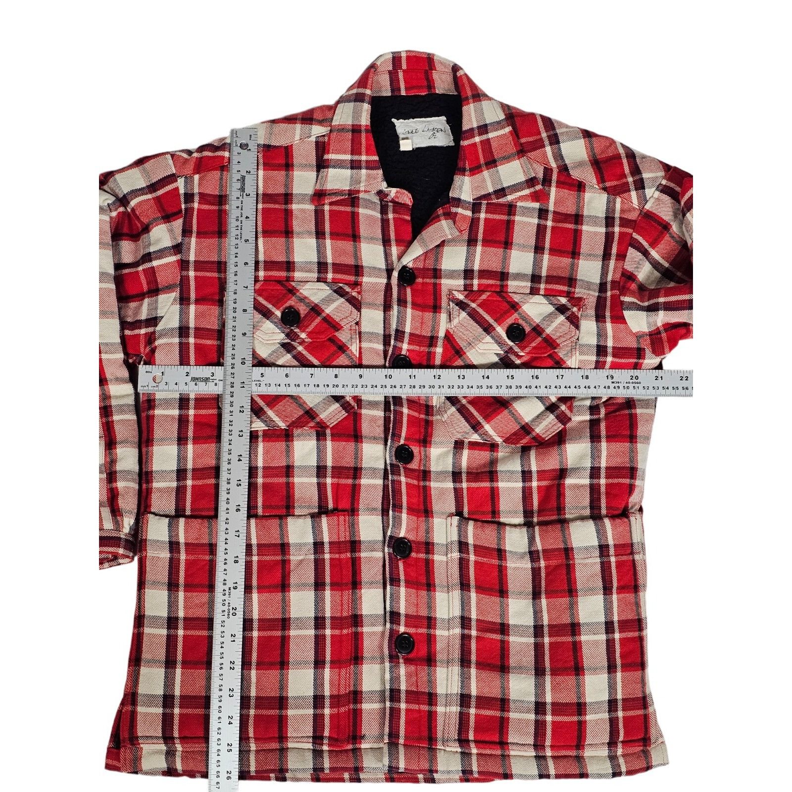 Greg Lauren Greg Lauren Red Plaid Sherpa Lined Boxy Shirt Size 1 Made i Size US S / EU 44-46 / 1 - 1 Thumbnail