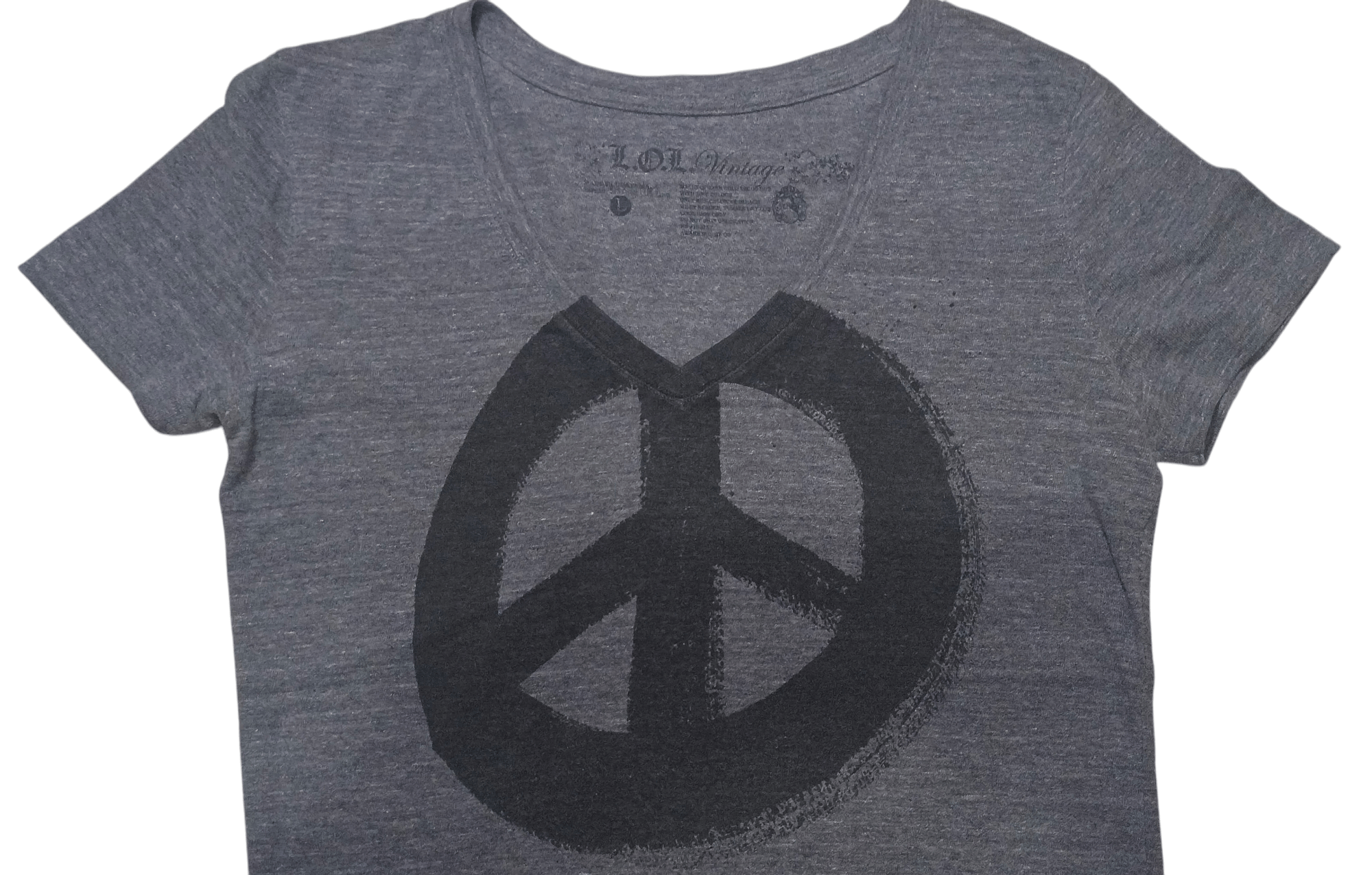 Japanese Brand × Vintage L.O.L Vintage Peace Sign Shirt Size L / US 10 / IT 46 - 2 Thumbnail