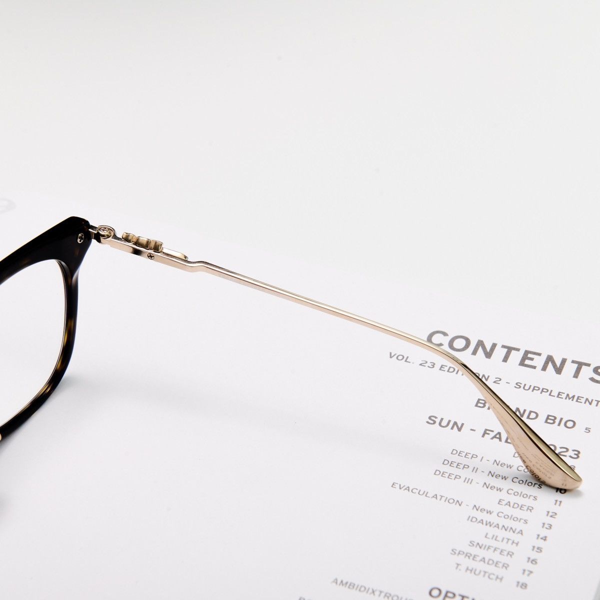 Chrome Hearts CHROME HEARTS CLOACO DARK TORTOISE/ GOLD PLATED GLASSES Size ONE SIZE - 5 Thumbnail