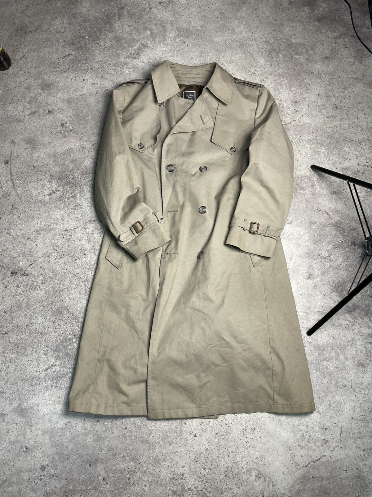 Christian Dior Monsieur Vintage Christian Dior Monsieur Trench Coat 44 R Size 44R - 1 Thumbnail