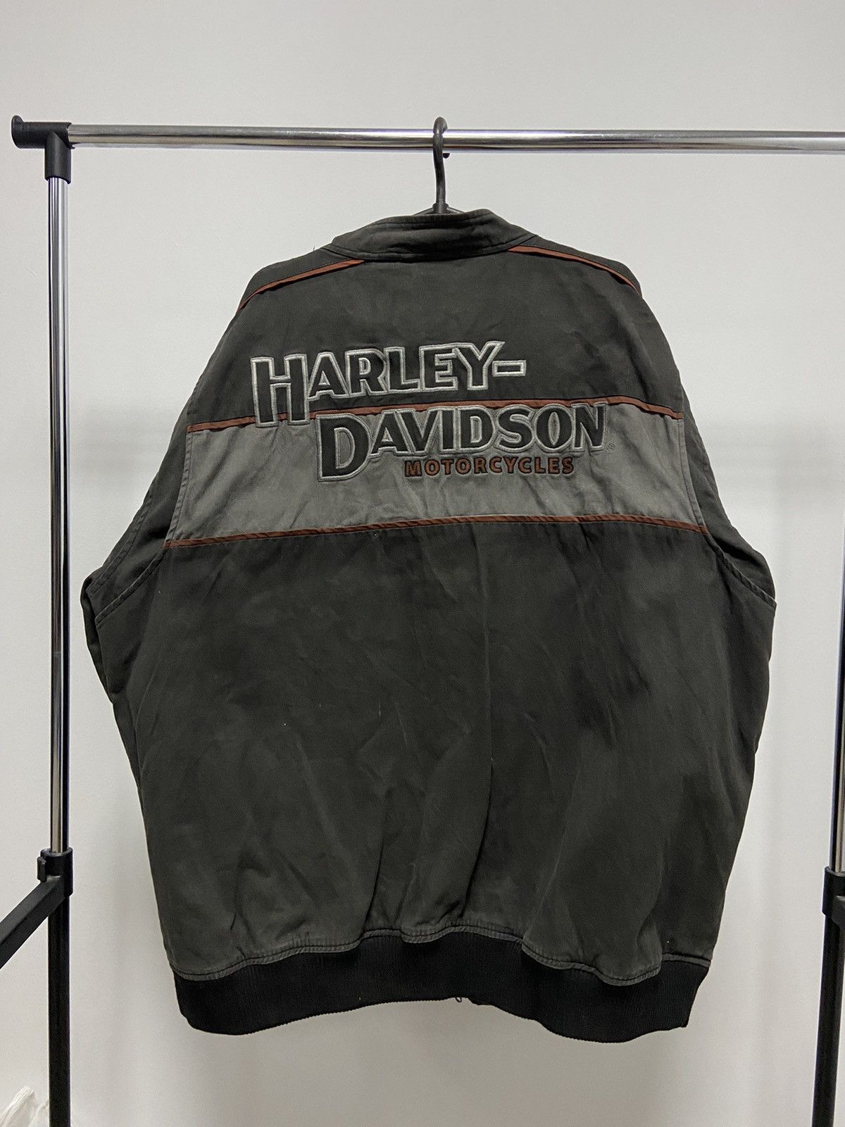 Harley Davidson × Vintage Harley Davidson Moto Racing Jacket Big Logo Vintage Size US XXL / EU 58 / 5 - 1 Thumbnail