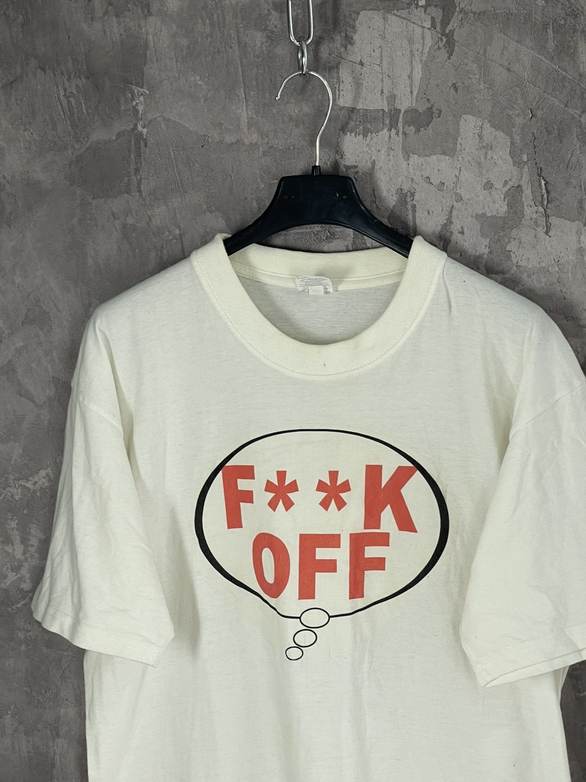 FUCT × Vintage Vintage Fuck Off Humour Distressed 90s Tshirt Size US M / EU 48-50 / 2 - 7 Thumbnail