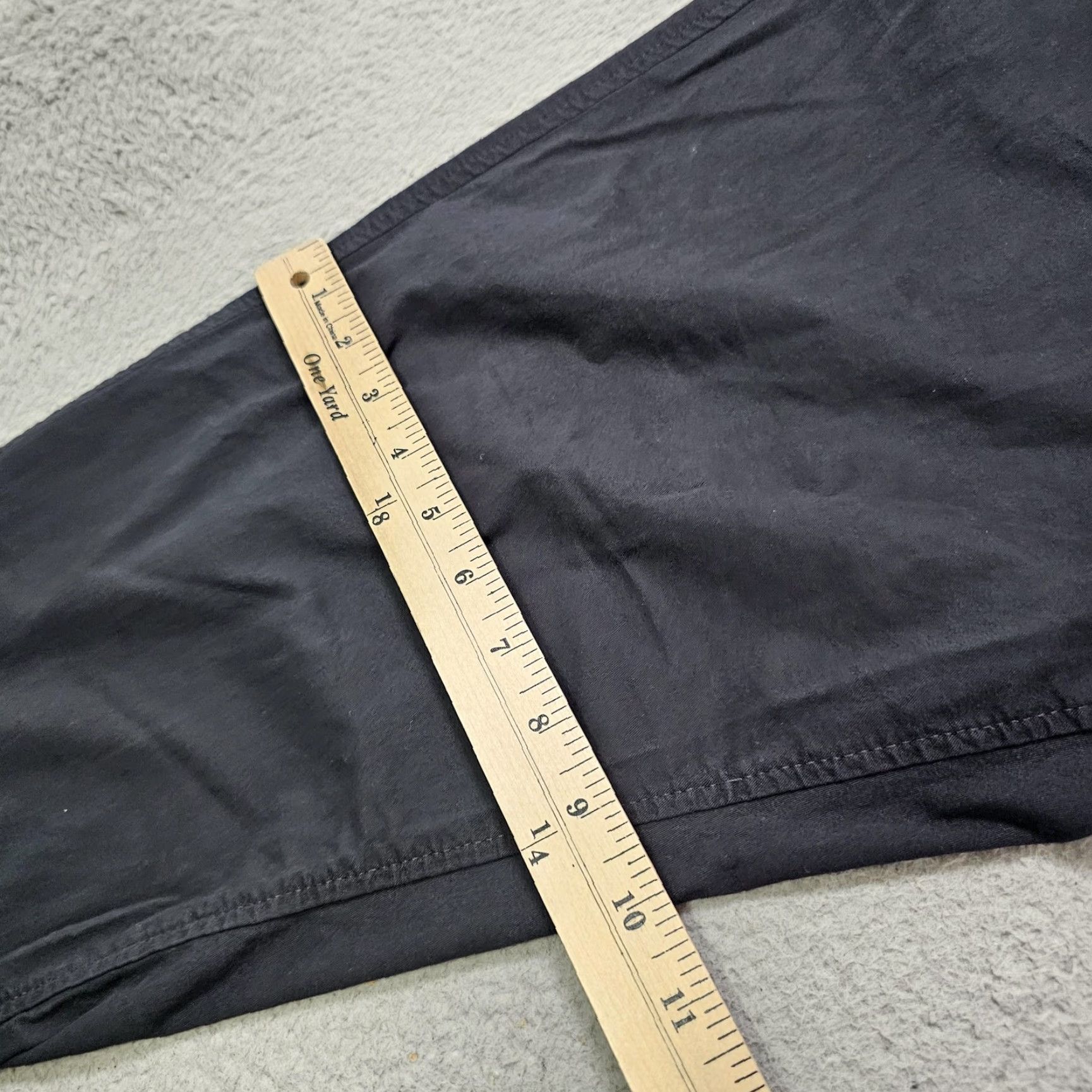 Abercrombie & Fitch Abercrombie & Fitch Pants Mens 31x27 (Tag 31x30) Black Loose Chino Stretch Twill Size US 31 - 6 Thumbnail
