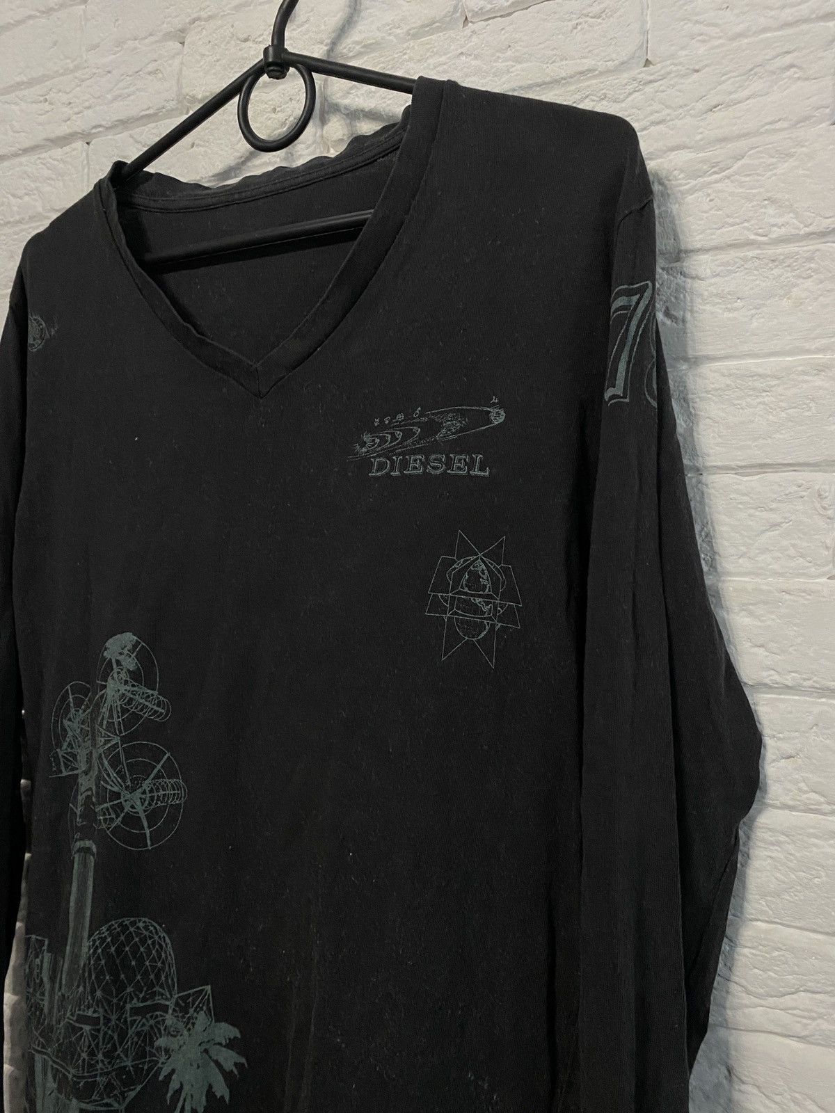 Diesel × Vintage Vintage Y2K Longsleeve Diesel Opium Style Size US M / EU 48-50 / 2 - 2 Thumbnail