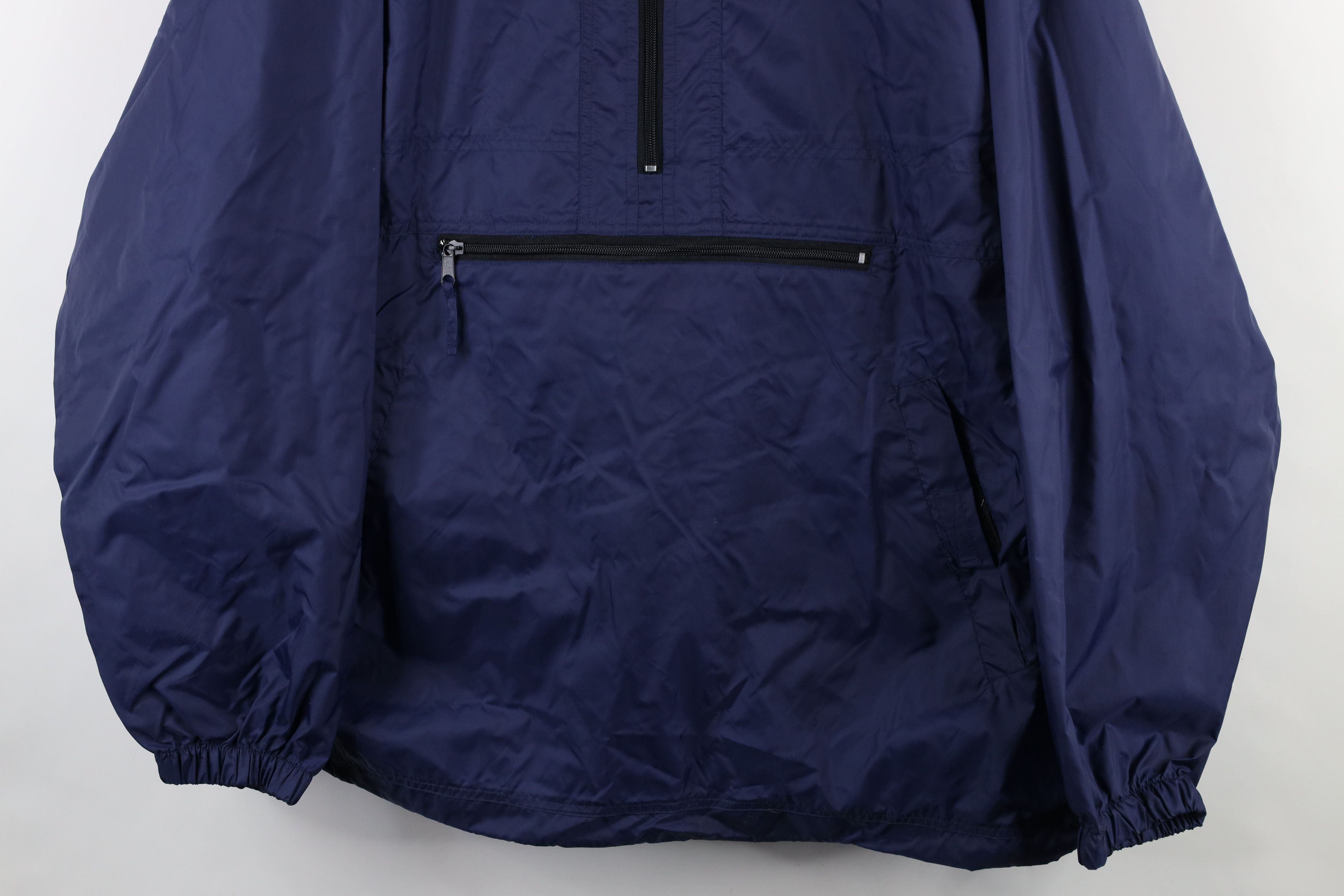 Vintage Vintage 90s Kansas University Half Zip Hooded Anorak Jacket Size US XXL / EU 58 / 5 - 3 Thumbnail