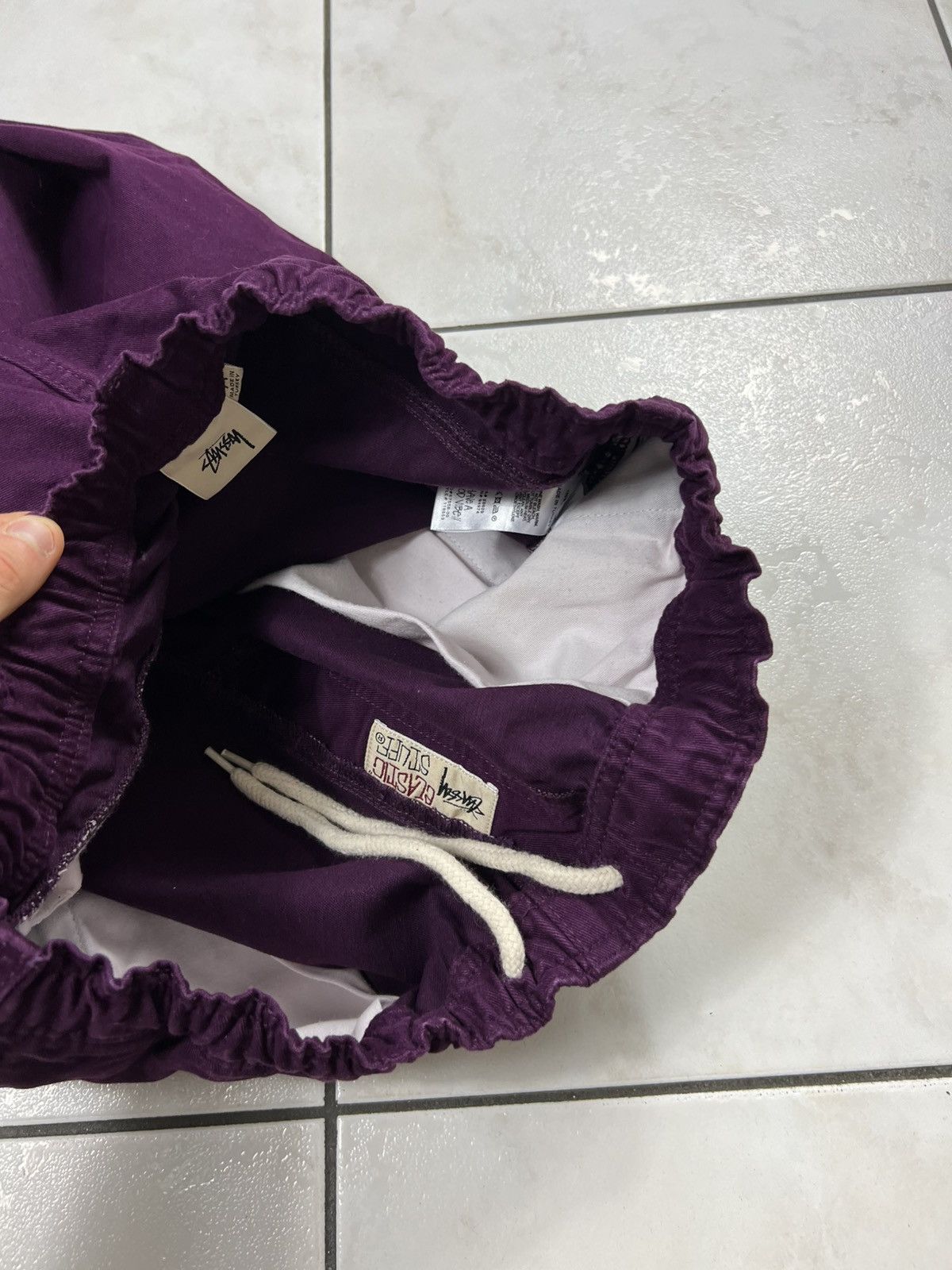 Stussy Stussy elastic stuff baggy brushed beach pant trousers lean Size US 32 / EU 48 - 17 Thumbnail