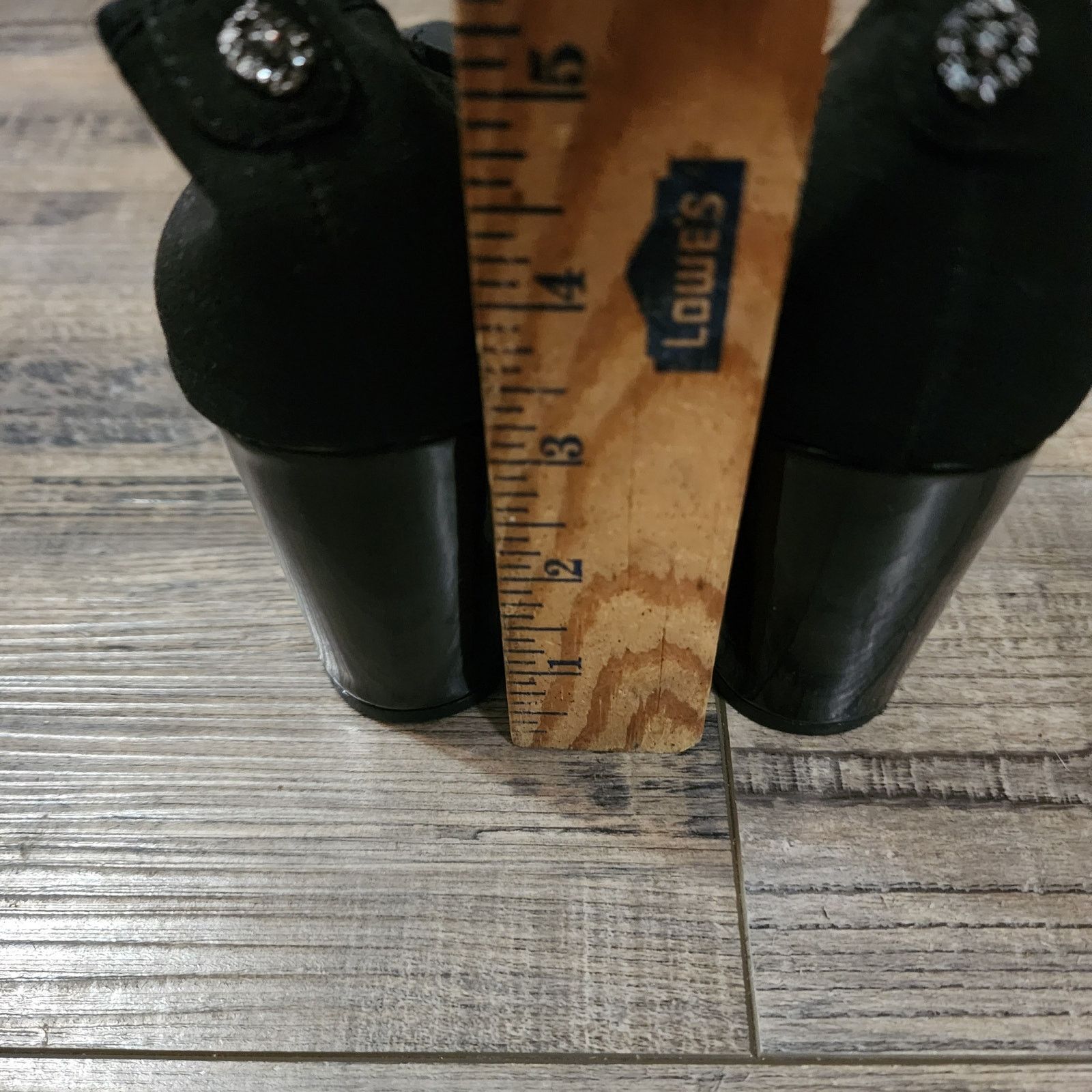 Anne Klein Anne Klein Classic Black Heel Chunky 3in heel size 8.5M BX42 Size US 8.5 / IT 38.5 - 5 Thumbnail