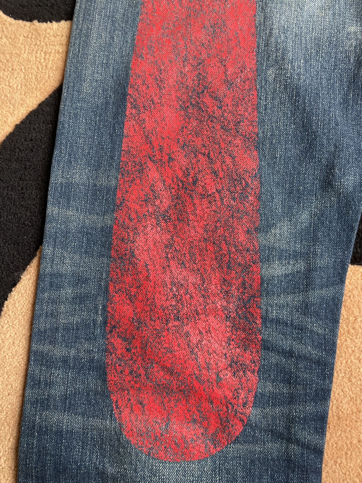 Evisu × Vintage EVISU Red suspenders daicock jeans size:30x34 Size US 30 / EU 46 - 5 Thumbnail