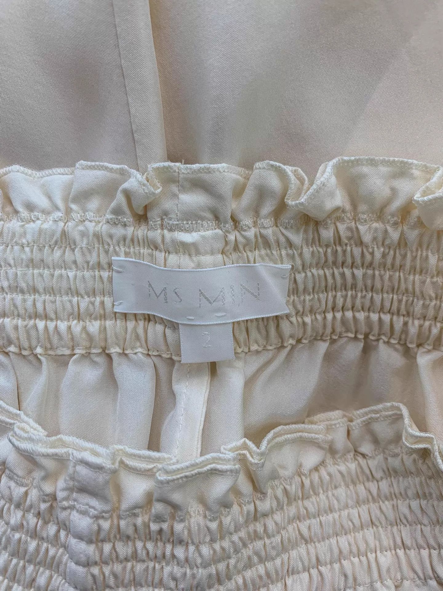 Other Ms MIN Off-White Silk Shorts Size 2 New Size 26" / US 2 / IT 38 - 4 Thumbnail