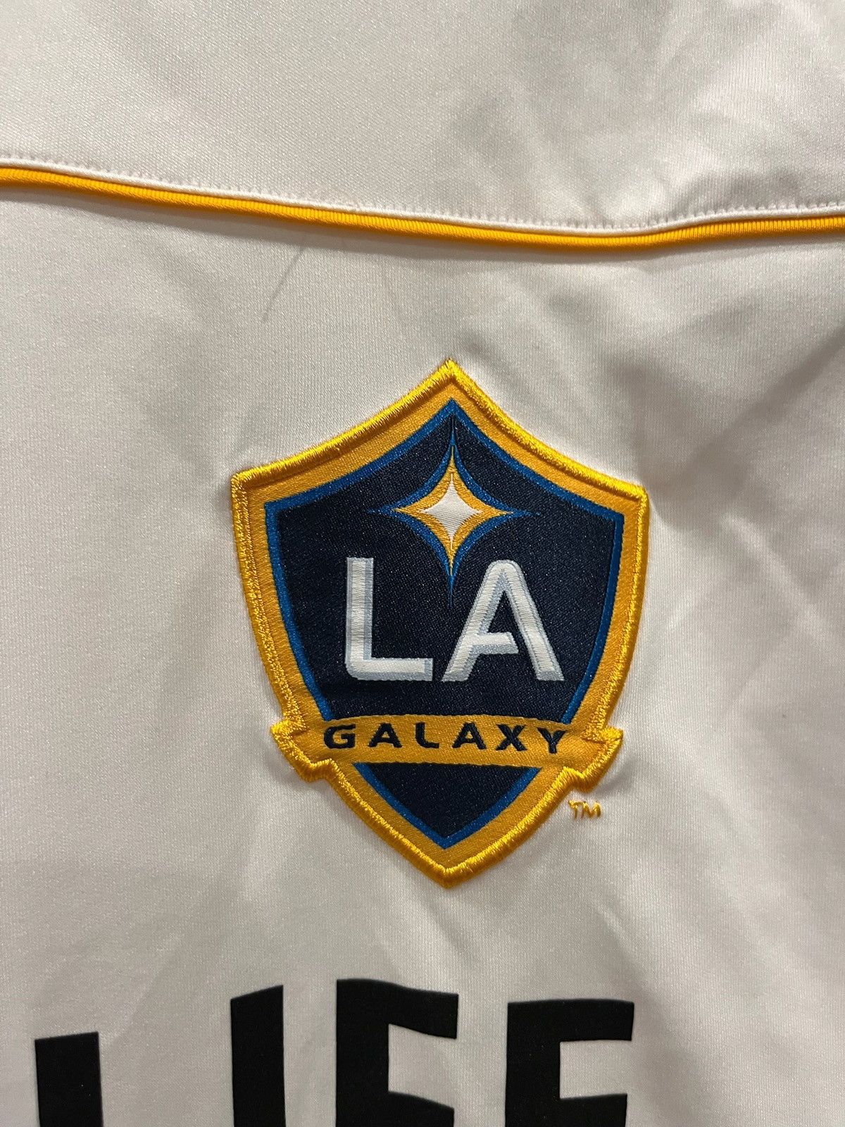 Adidas LA Galaxy Herbalife Soccer Jersey MLS Football White Gold, L Size US L / EU 52-54 / 3 - 4 Thumbnail