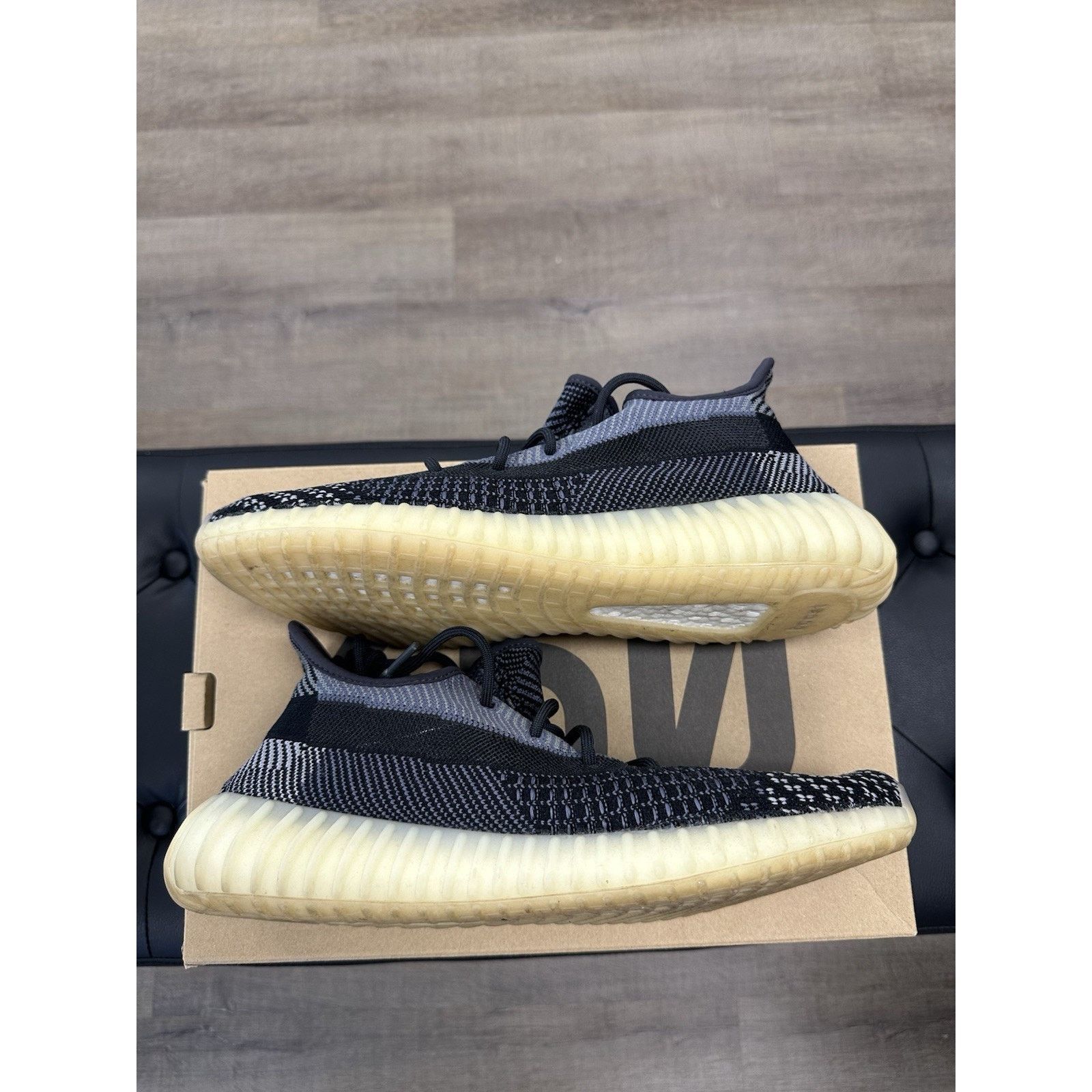 Adidas Size 12 - adidas Yeezy Boost 350 V2 Low Carbon Size US 12 / EU 45 - 2 Thumbnail