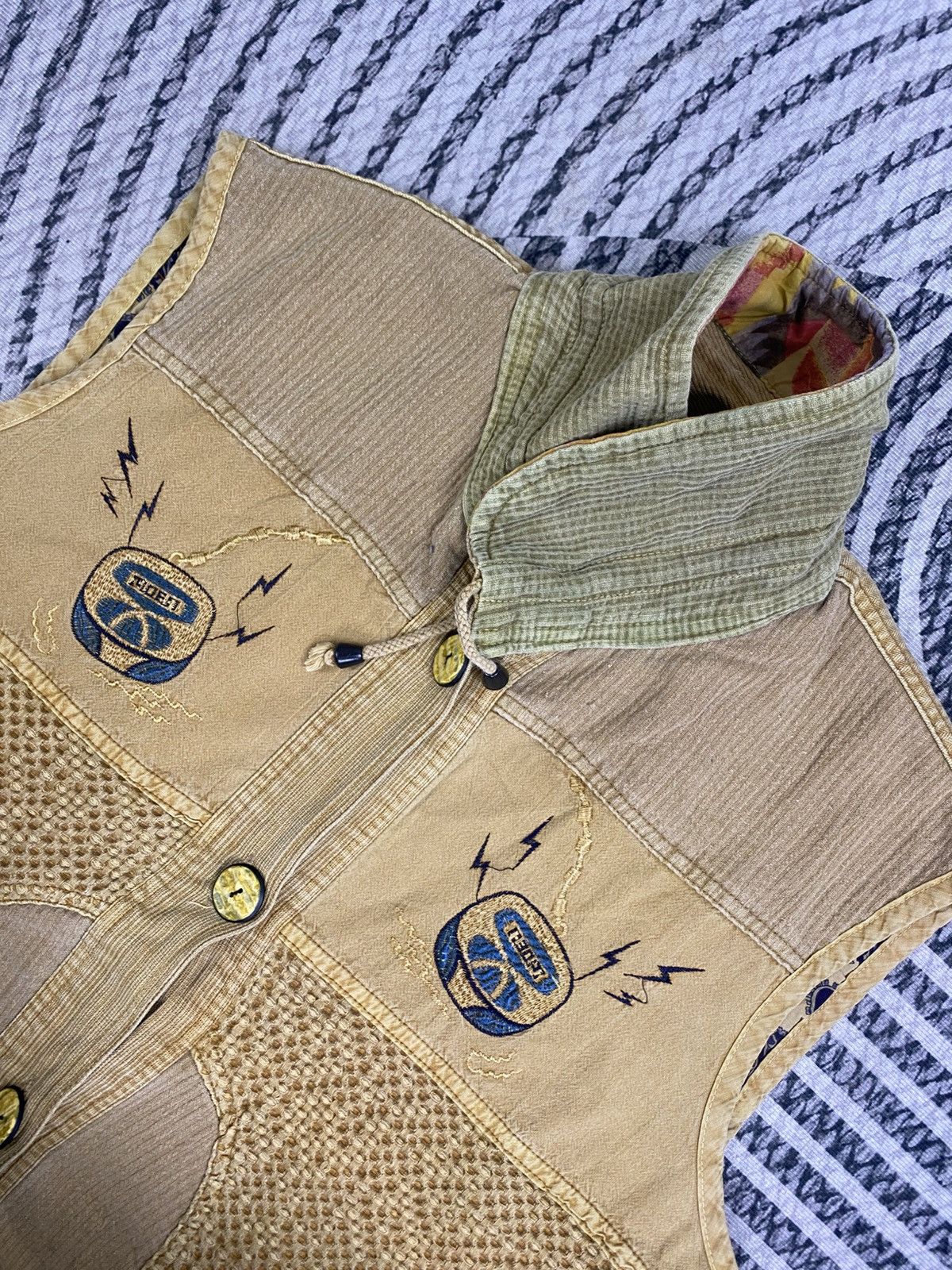 Japanese Brand Vtg Japanese Artisan Patchwork Utility Boho Boro Inspired Size US M / EU 48-50 / 2 - 6 Thumbnail