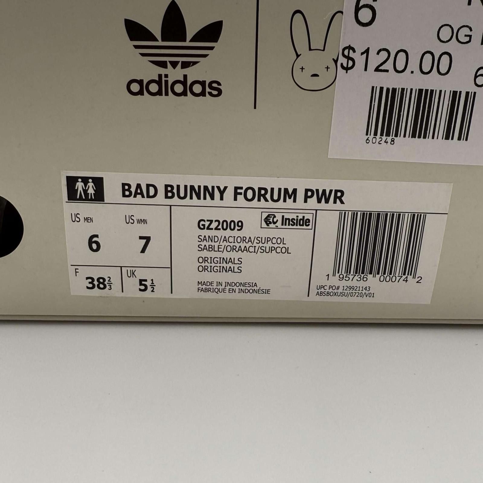 Adidas Adidas Forum Powerphase Bad Bunny Benito New Sz 6 Size US 6 / EU 39 - 9 Thumbnail