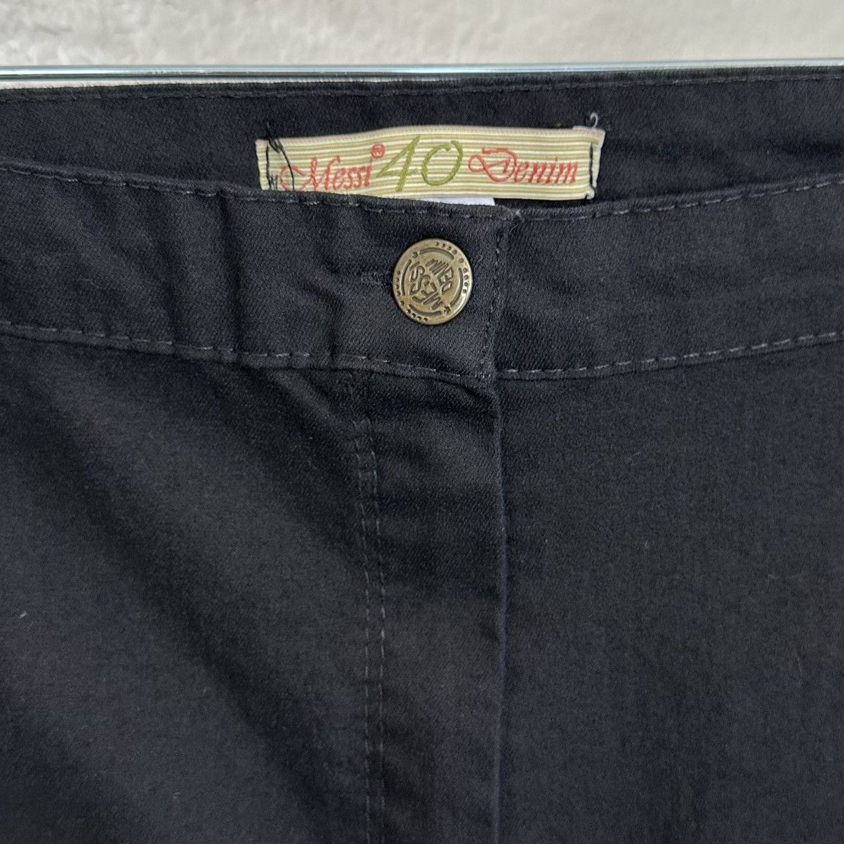Other Messi Denim Black Side Striped Stretch Skinny Pants, Sz 4 Size 27" / US 4 / IT 40 - 4 Thumbnail