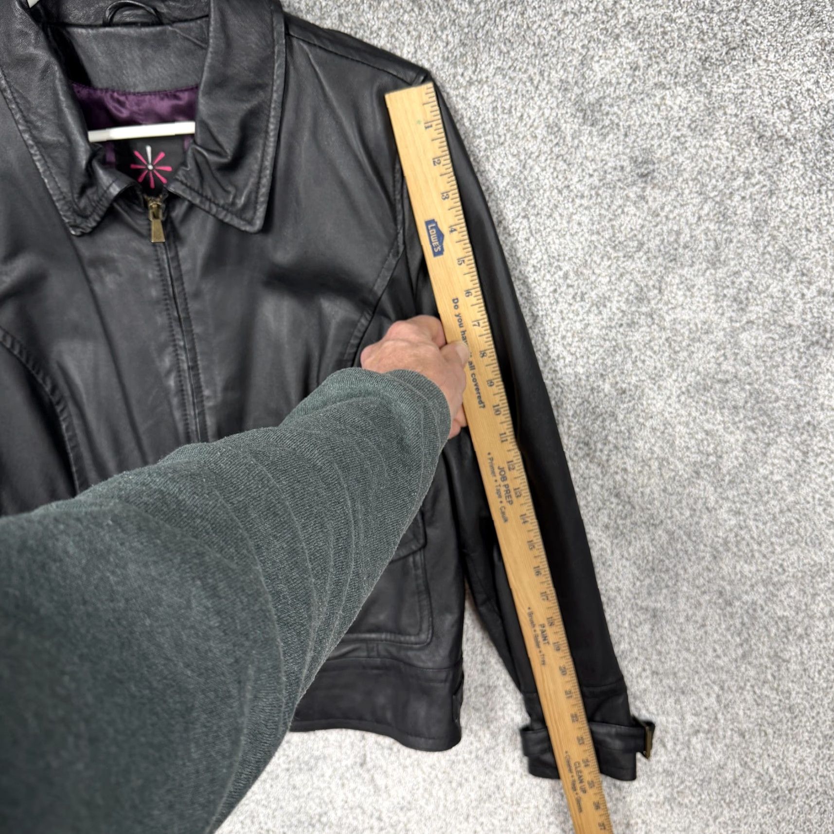 Vintage Isaac Mizrahi Live Leather Jacket Womens L Black Gothic Size L / US 10 / IT 46 - 3 Thumbnail