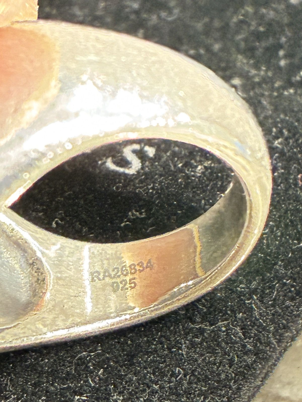 John Varvatos 25 Anniversary Sterling Silver Ring with diamonds Size ONE SIZE - 8 Thumbnail