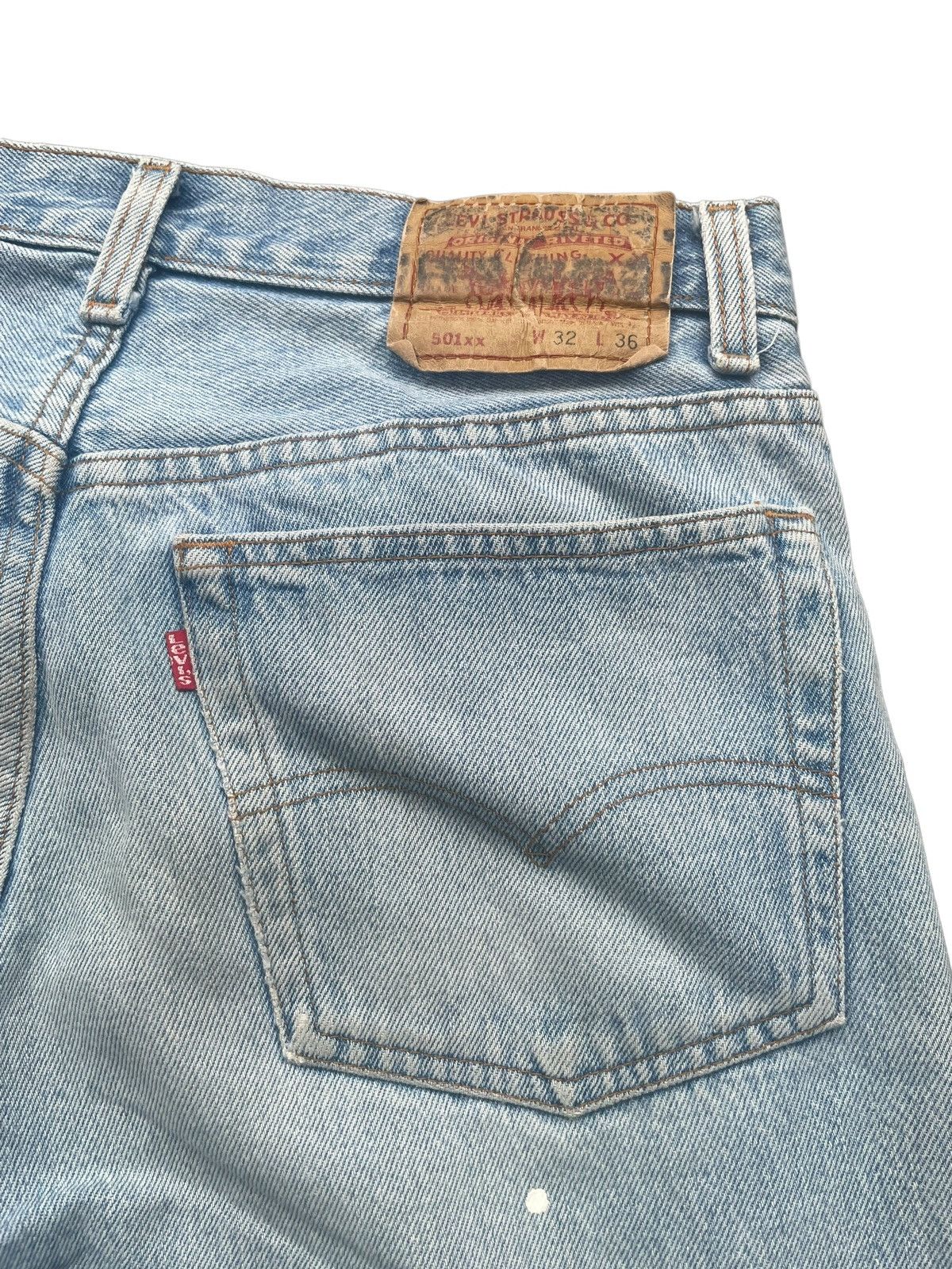 Levi's × Vintage Vintage 1991 Levis 501XX e Faded Distressed Size US 30 / EU 46 - 11 Thumbnail