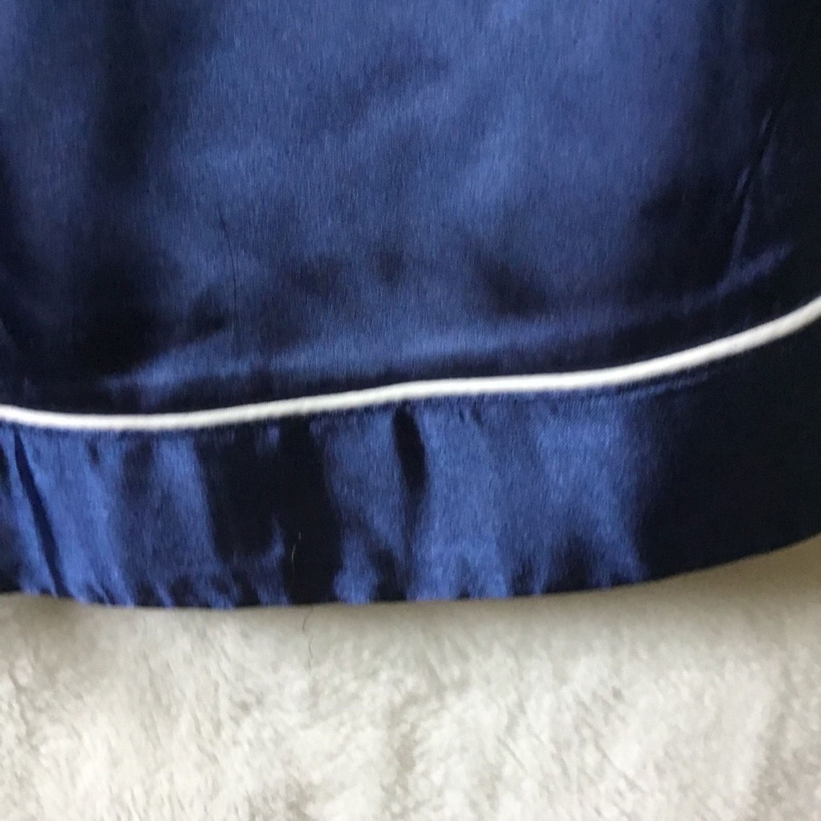 Other Ekouaer Blue V-Neck Short-Sleeve Pajama Set Size ONE SIZE - 11 Thumbnail