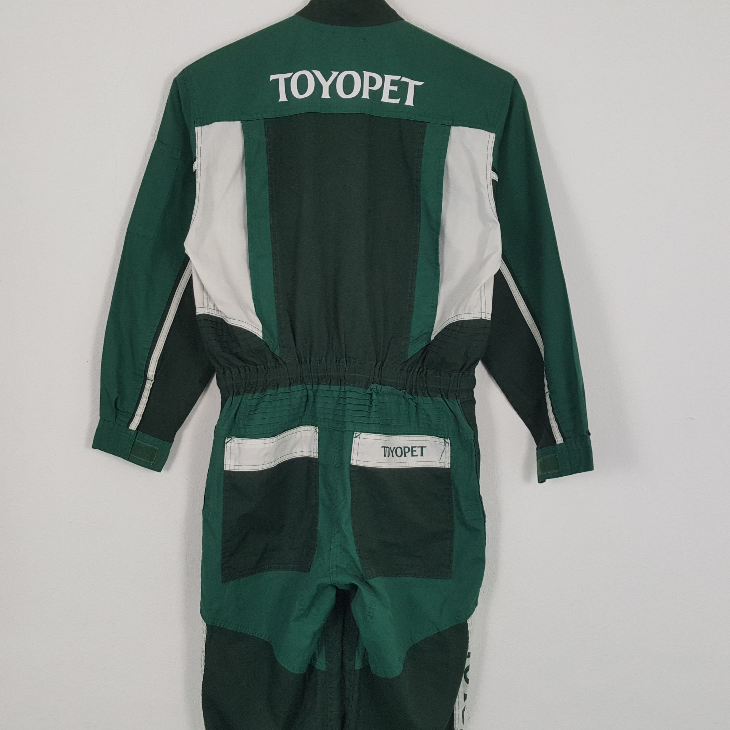 Vintage TOYOTA TOYOPET Racing Workwear Style Coverall Jacket Size US M / EU 48-50 / 2 - 2 Thumbnail