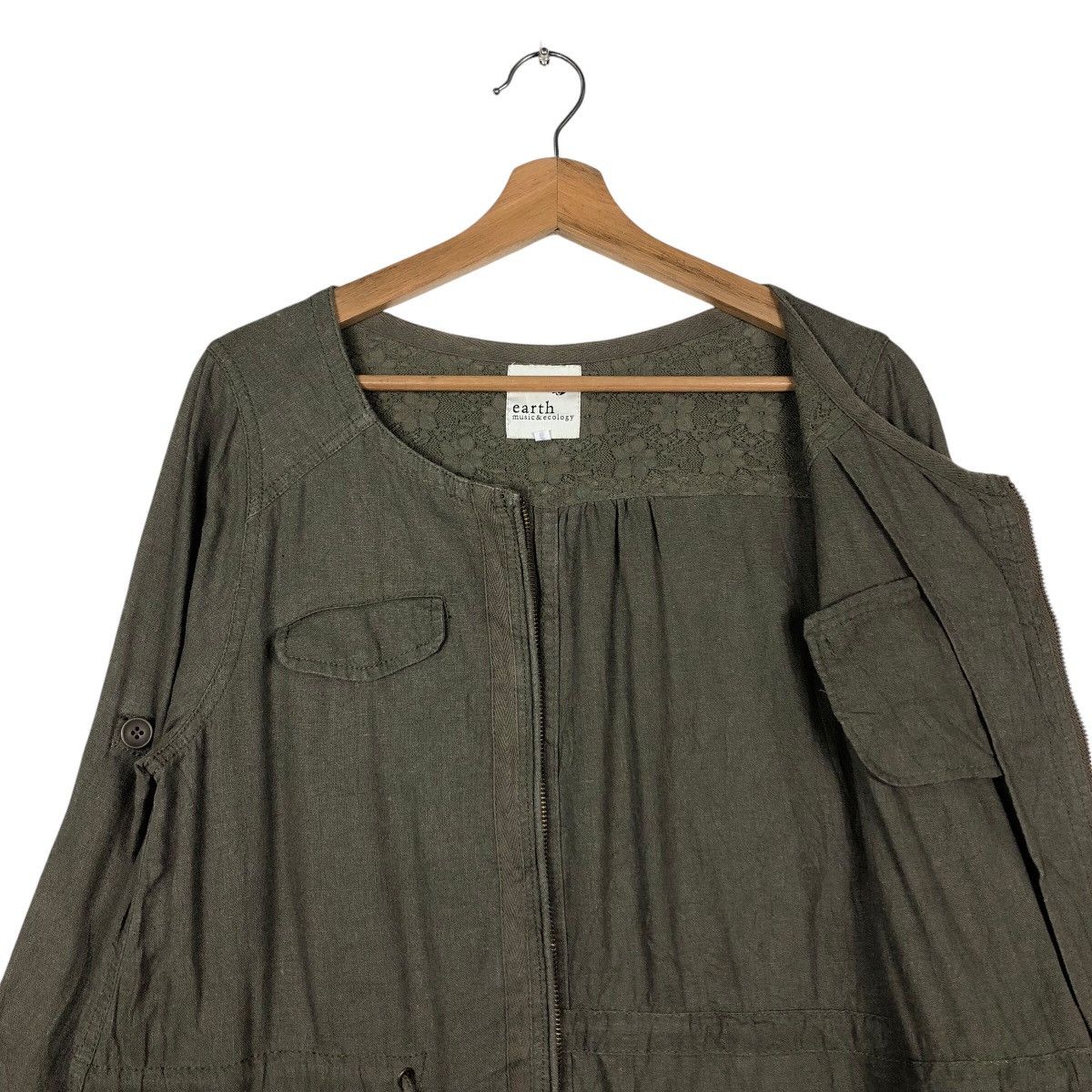 Japanese Brand Army Parka Jacket Design Earth Music & Ecology Issey Miyake Size US S / EU 44-46 / 1 - 13 Thumbnail