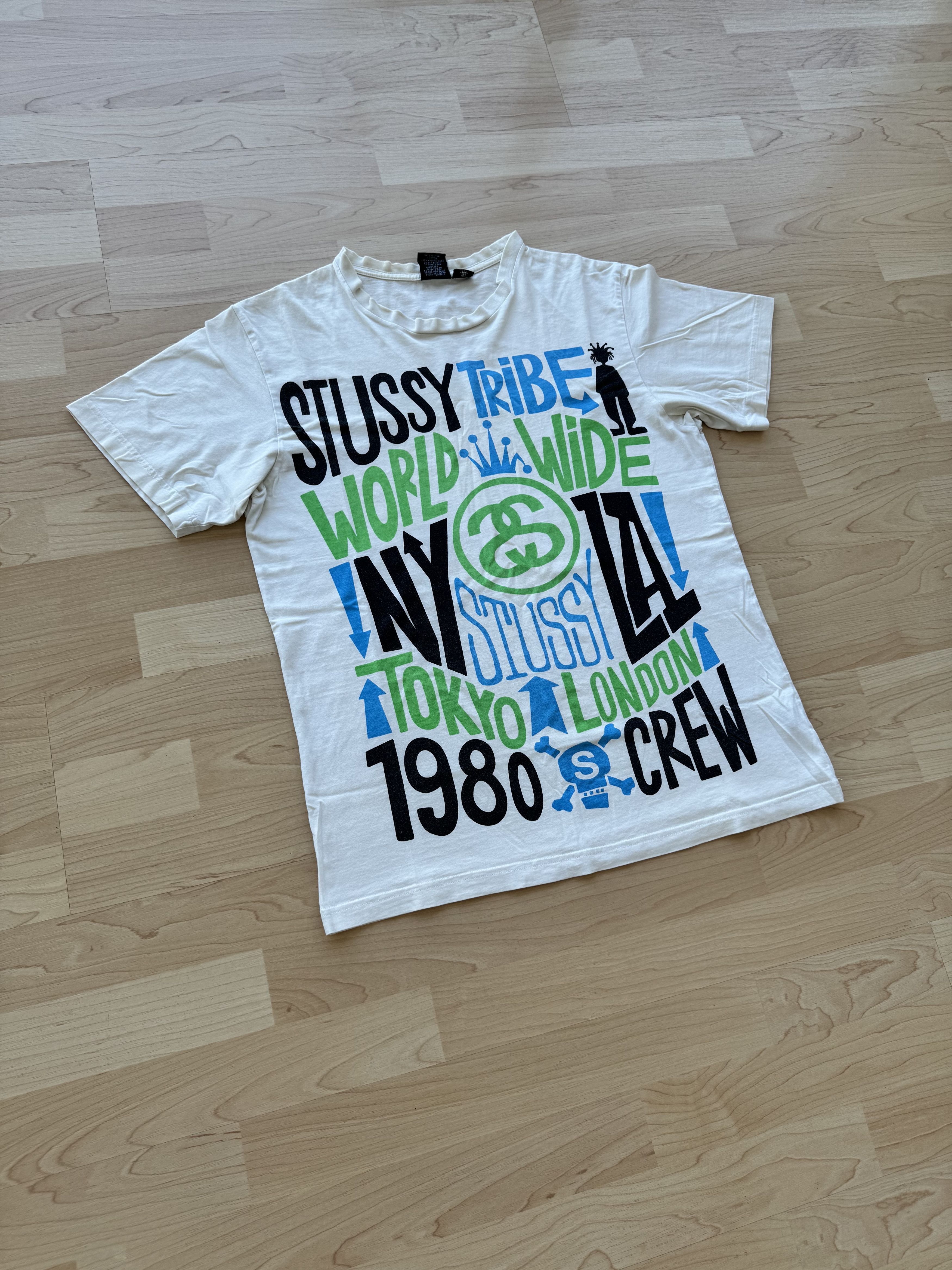Stussy Vintage Stussy Tribe World Wide T-Shirt Size US M / EU 48-50 / 2 - 2 Thumbnail