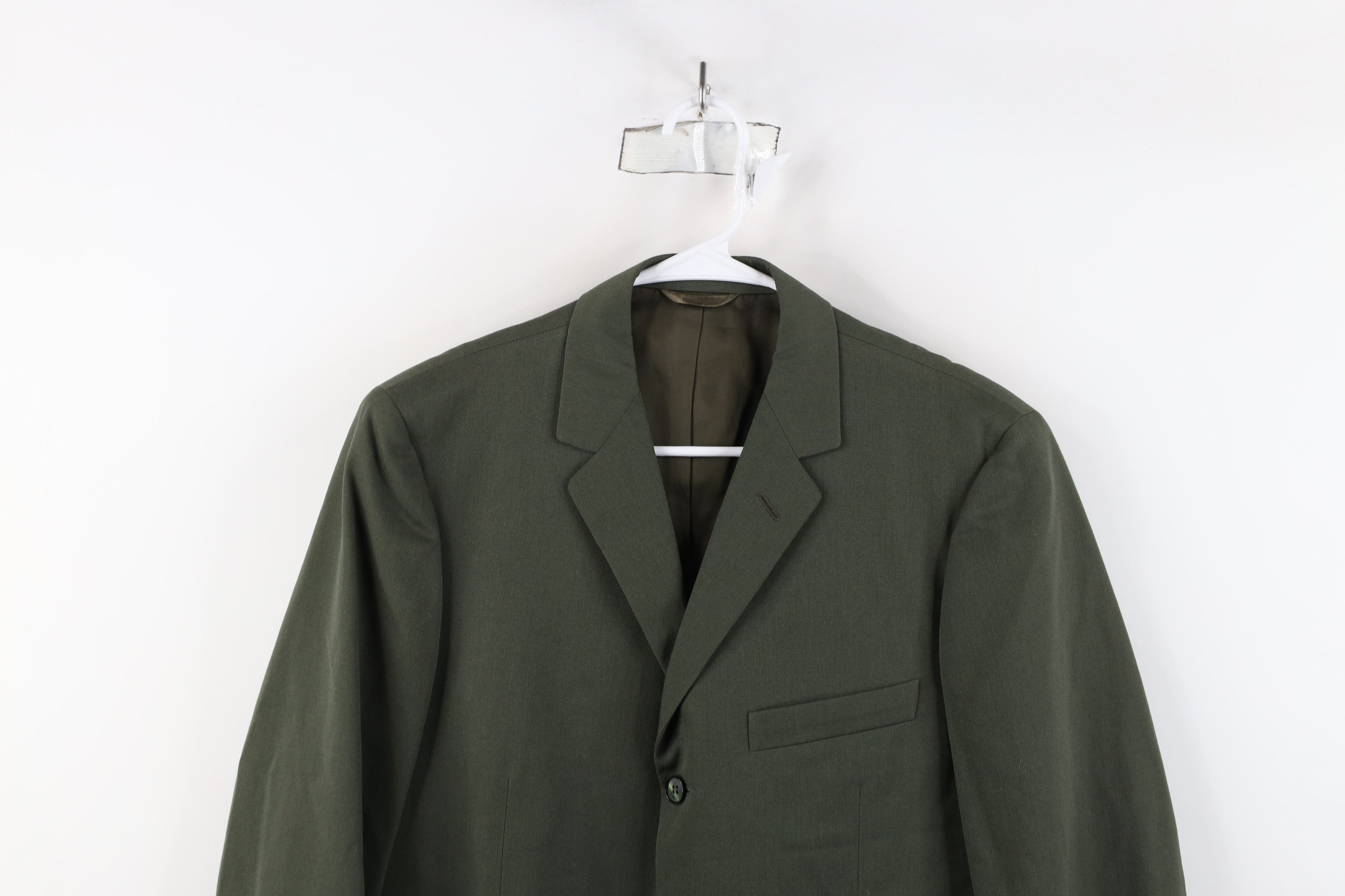 Vintage Vintage 50s Streetwear Button Suit Coat Blazer Jacket Green Size US L / EU 52-54 / 3 - 2 Thumbnail